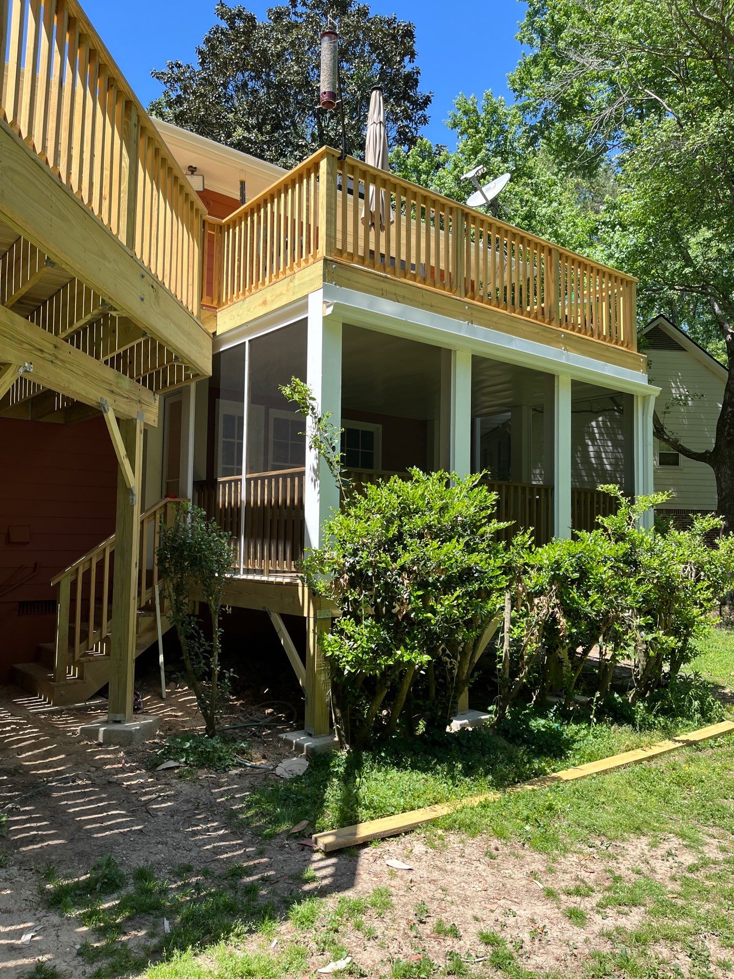 Atlanta, GA James Hardie Siding, Pressure Treated Wood Deck Replacement, and Exterior Painting by Nelson Exteriors 