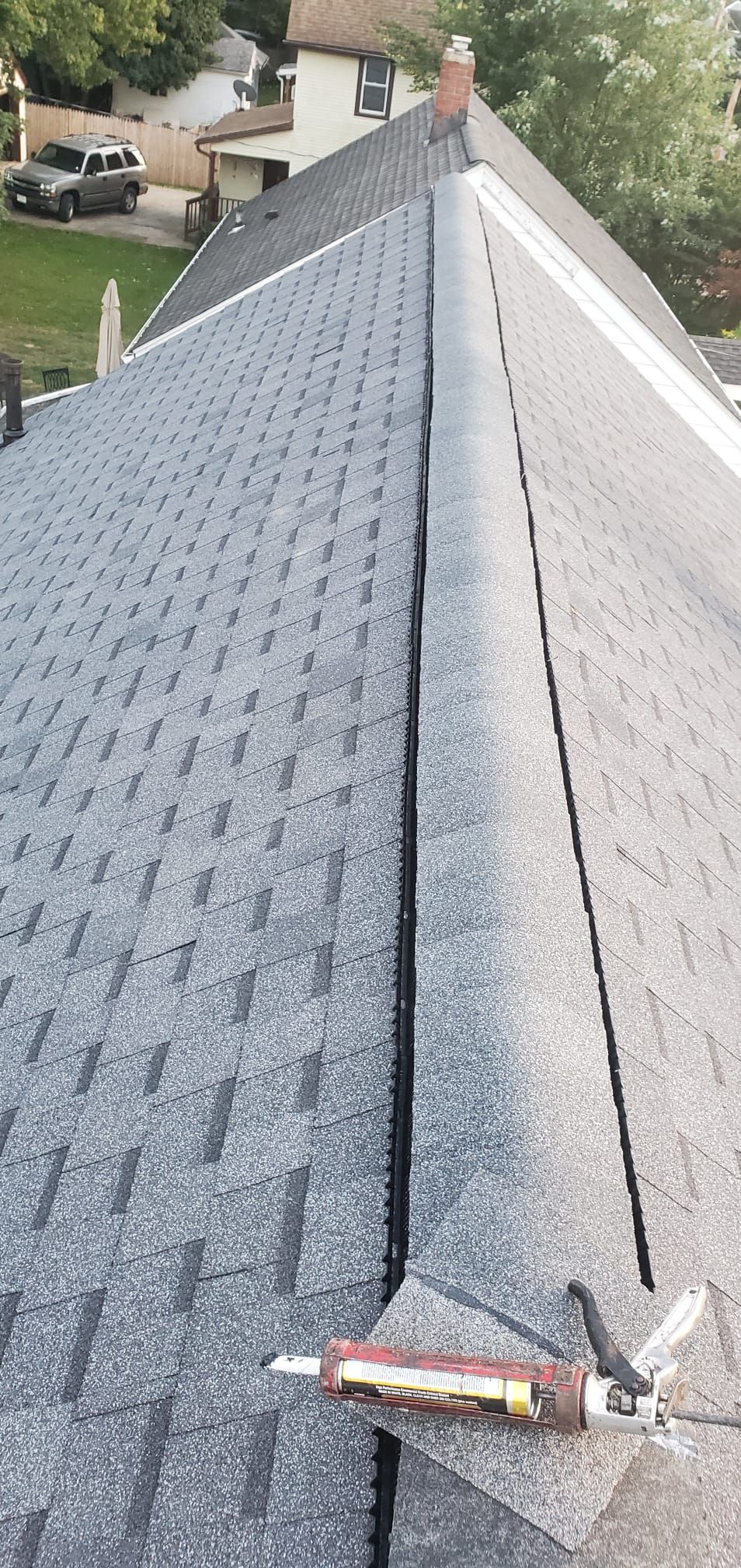 ATLAS PINNACLE SCOTCHGARD COLOR: PEWTER DRIP EDGE: BLACK by Eagle Eye Roofing