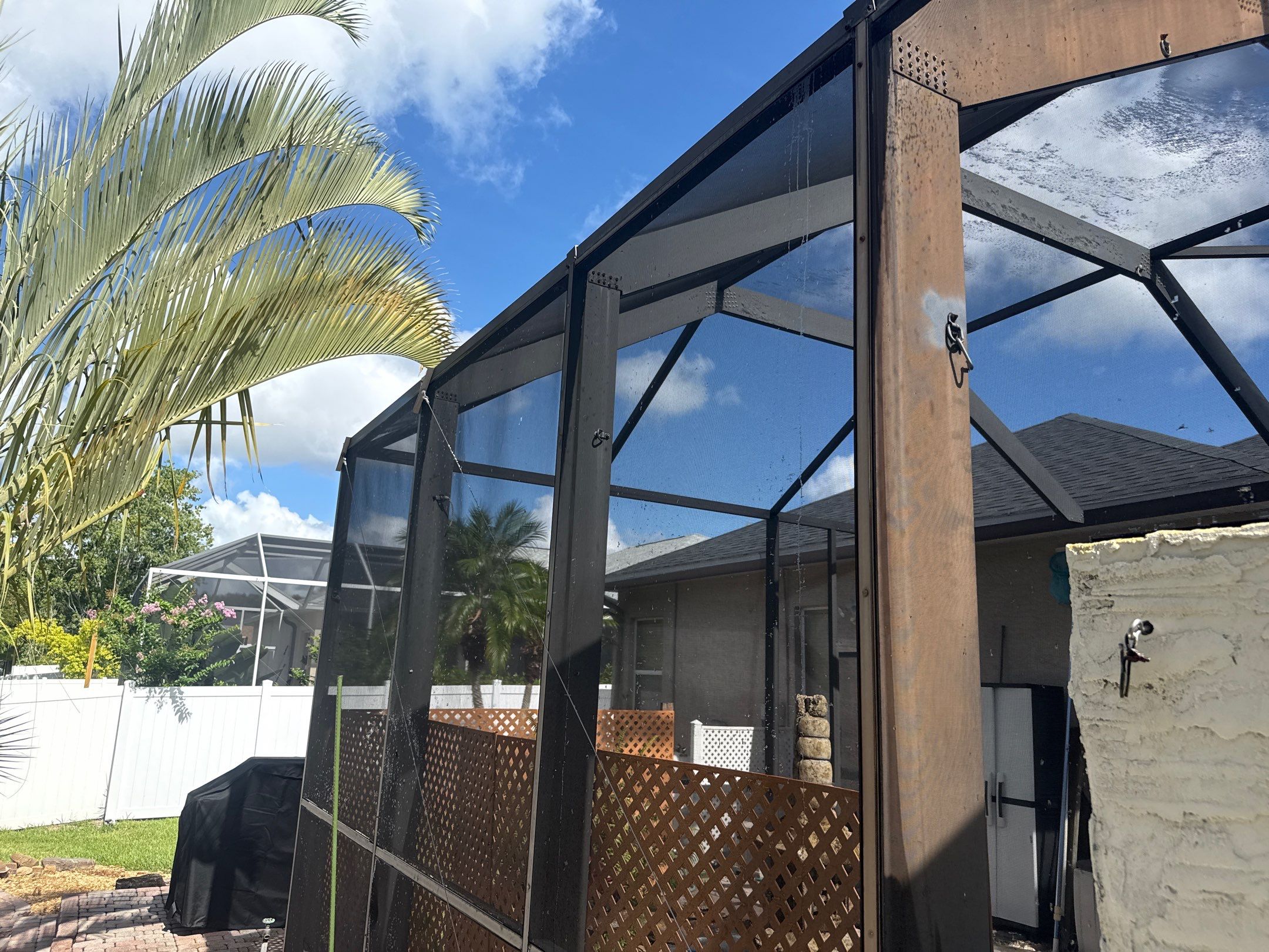 Pool Cage Screen Enclosure Cleaning – Oakley Community, Ellenton, FL 34222 by Sunshine AquaWash