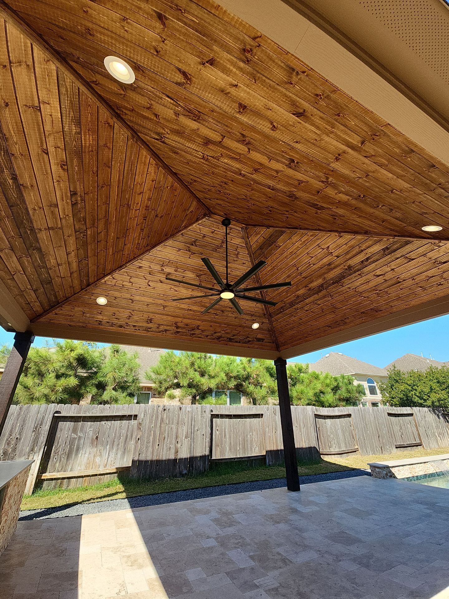 Covered Patio and Summer Kitchen in Spring,  TX by SophAlx LLC