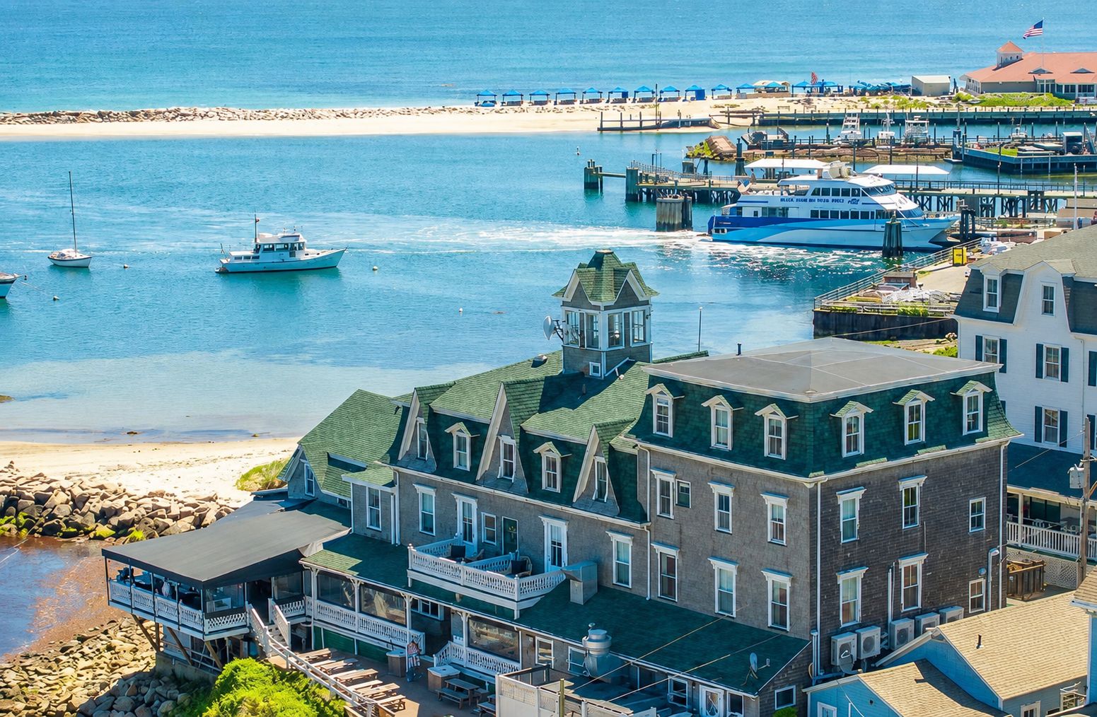 Block Island Beach House Hotel (The Surf) - Roof Restoration by Rinaldi Brothers