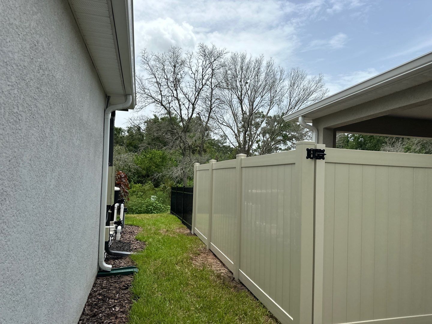 Aluminum Fence Installation using Aluminum Fence and Vinyl Privacy Fence by Asap fence and gates, LLC