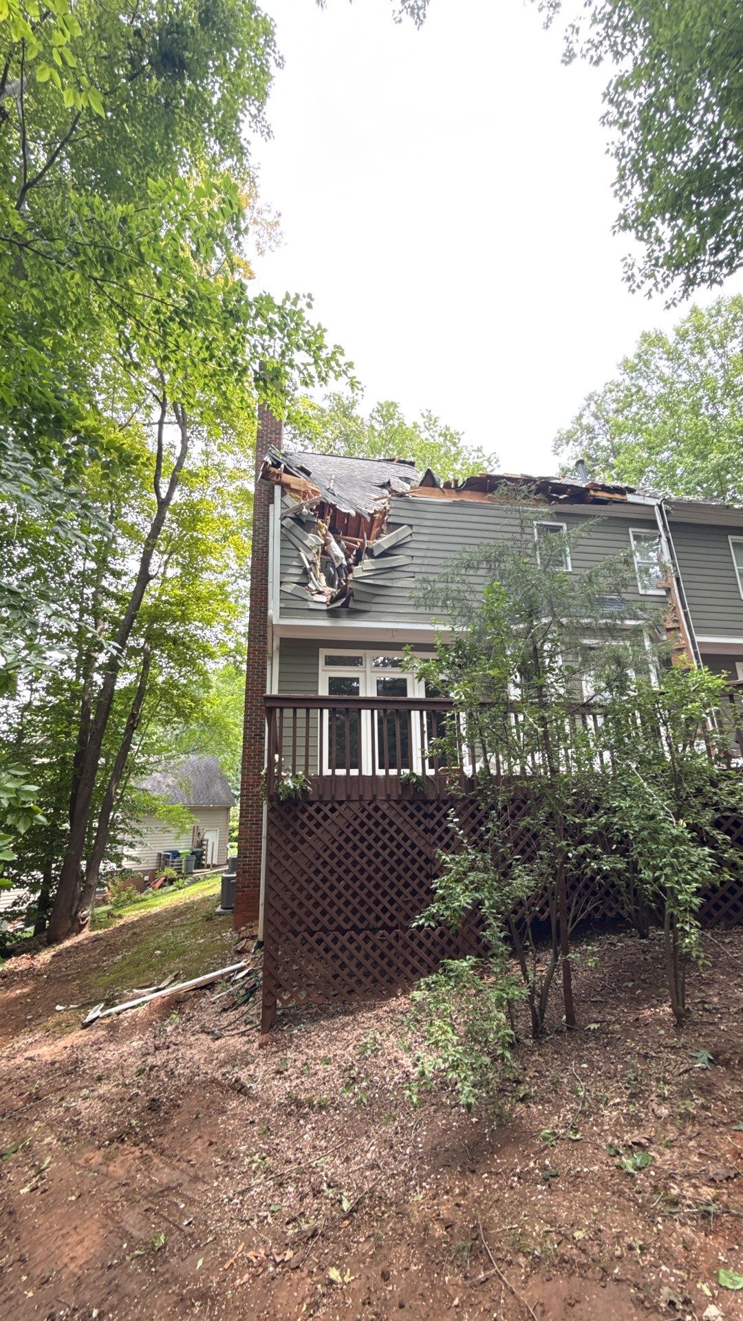 Storm Damage Mitigation and Structural Drying After Tree Impact in Raleigh by One Team Restoration