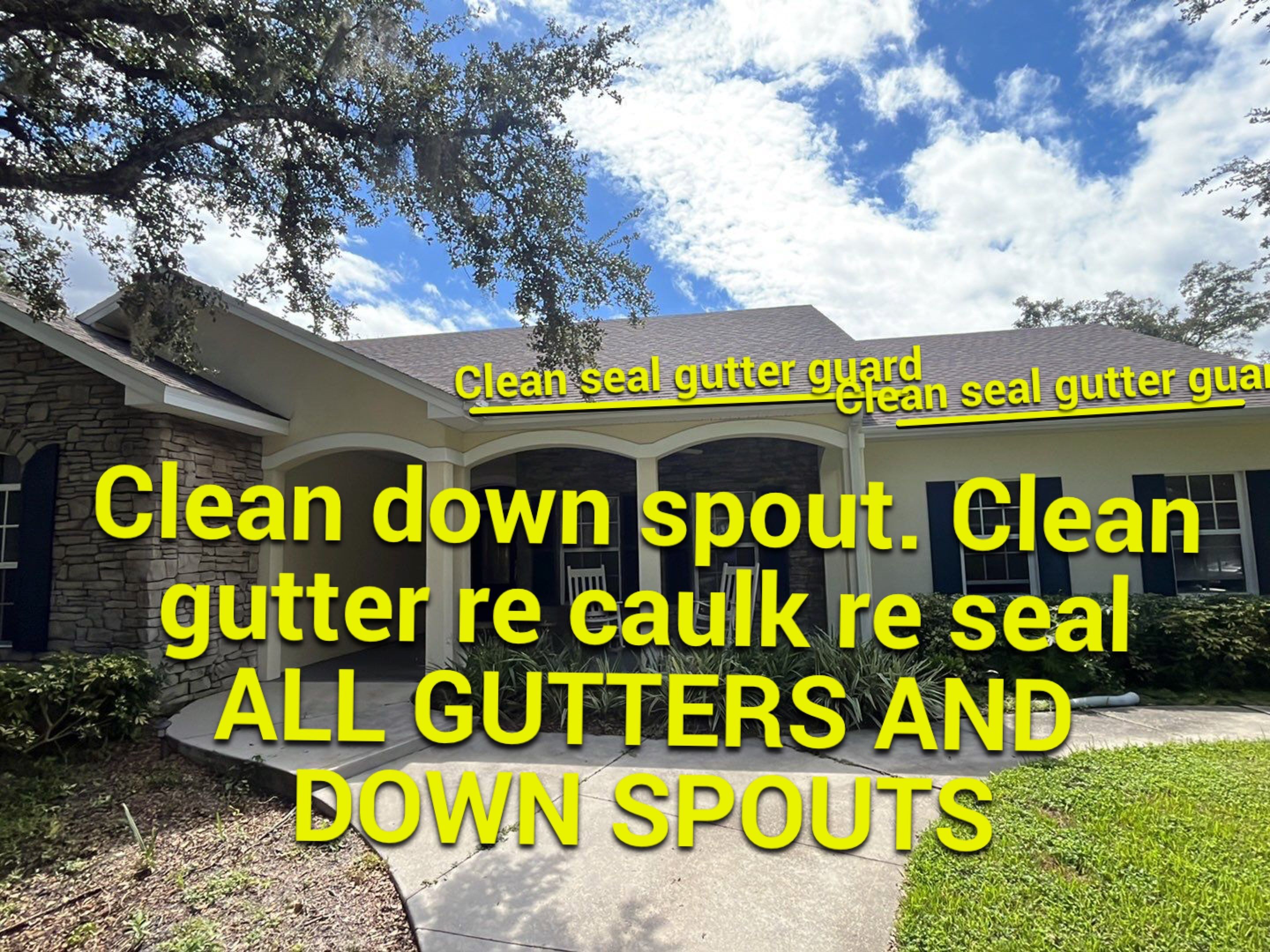 Gutter cleaning and Seal in Lehigh Acres, FL by Gutter Professors