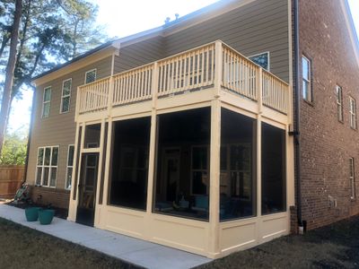 Custom Screened-In Porch Enclosure and Elevated Deck in Smyrna