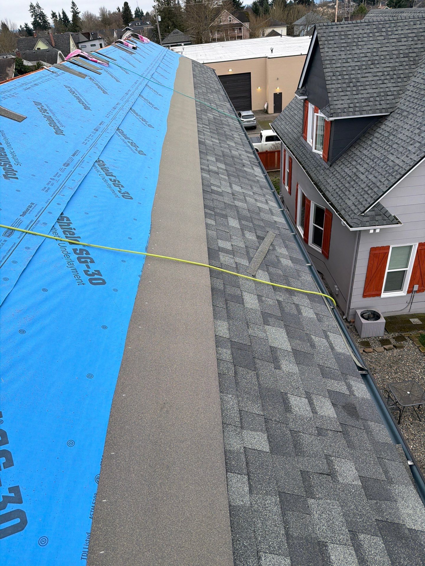 Residential Roofing Installation using GAF UHDZ Shingles by Roofing Formula LLC