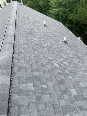 Residential Roofing Installation using Tamko Titan Grey