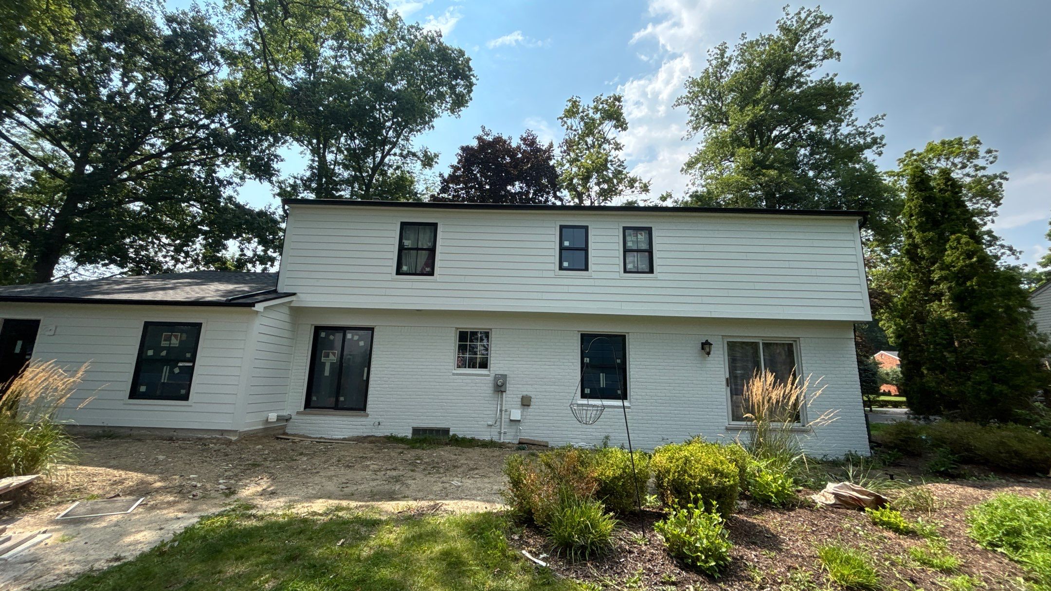 Siding Replacement using Hardie Plank S8 1/4"  Arctic White by 180 Contractors
