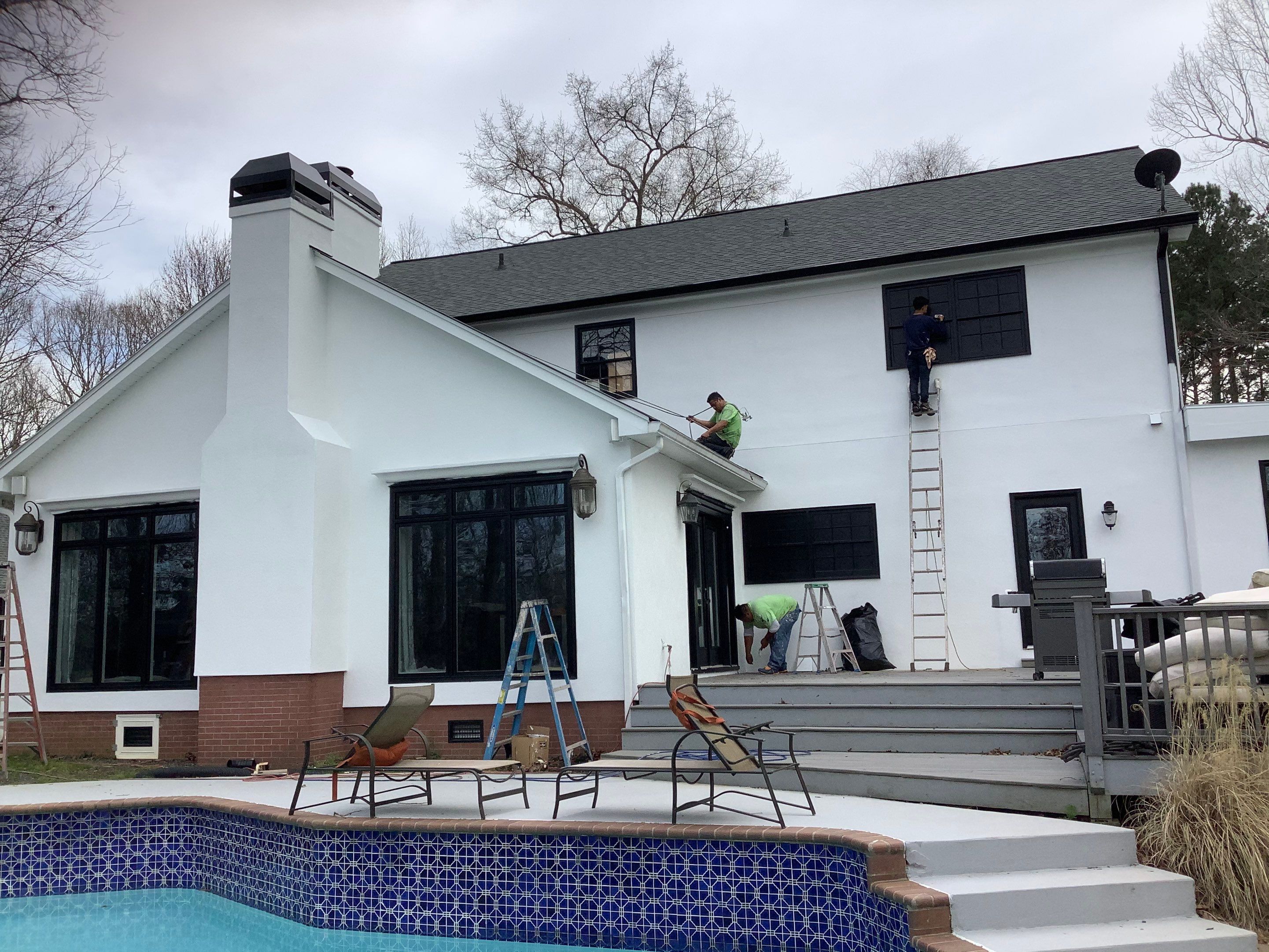 Full Exterior Repaint for Colonial Style Home in Cumming by Swift Home Renovations