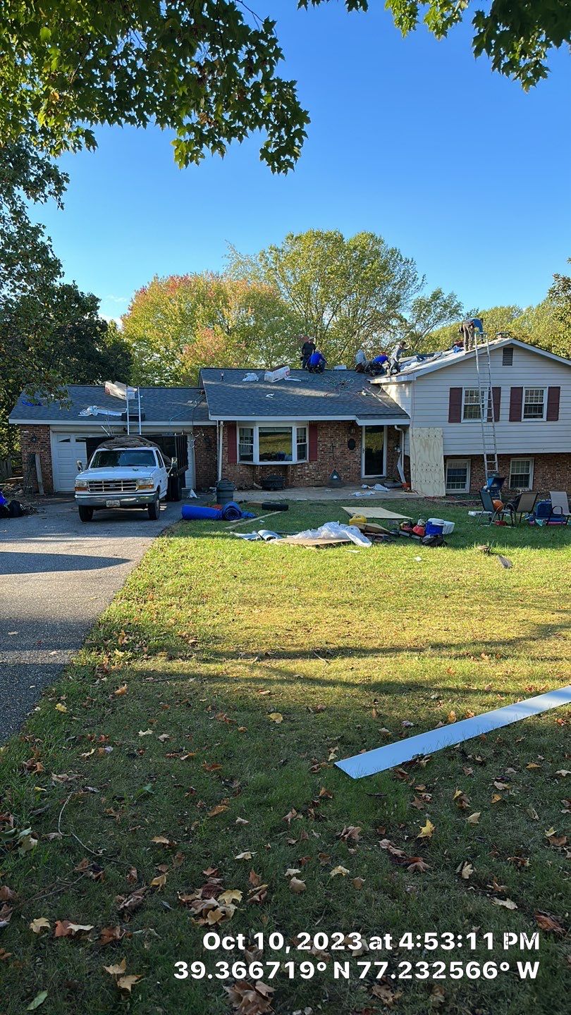 Residential Roofing Installation using Atlas Pinnacle Pristine Pewter Architectural Shingles by Frederick Roof Repair