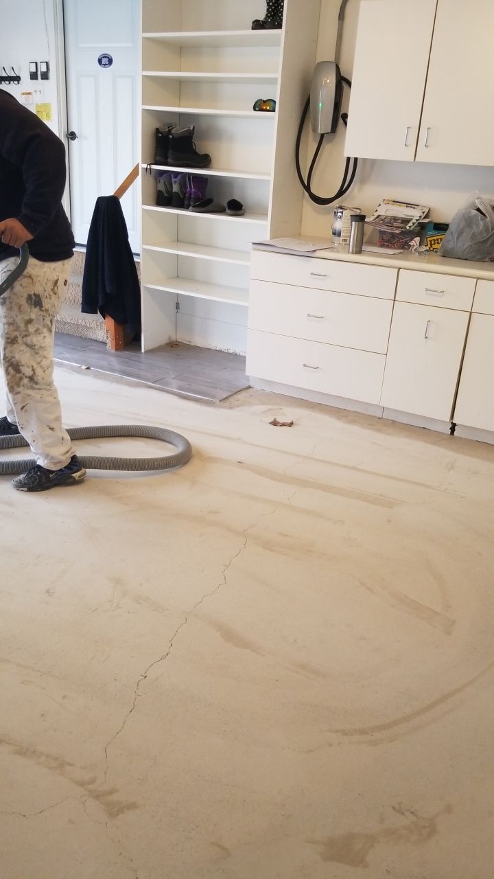 Garage Floor in Domino by Spectrum Painting, LLC