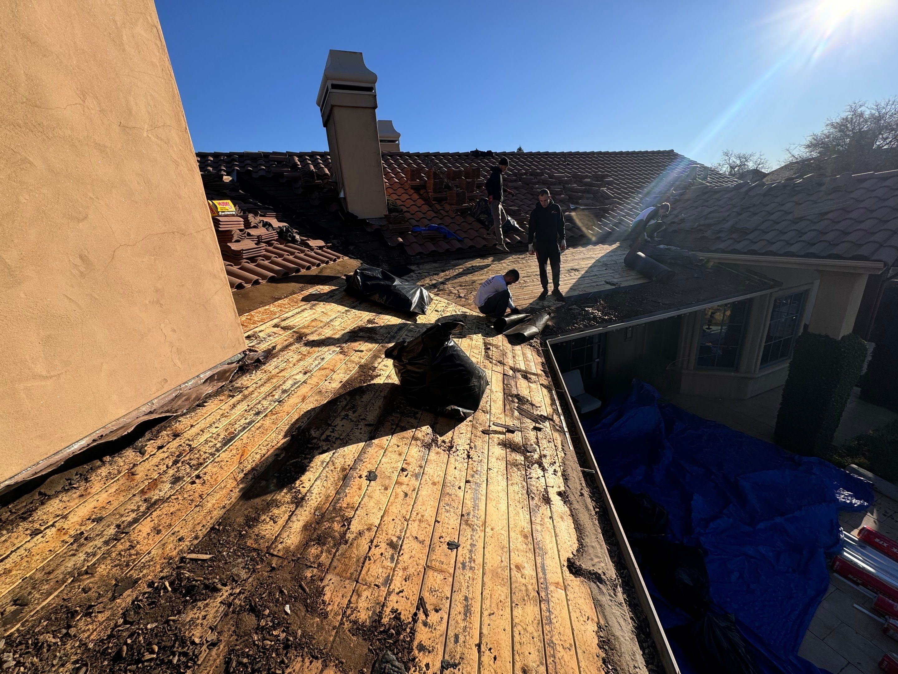 Residential Tile Roof Repair by Nextop Roofing