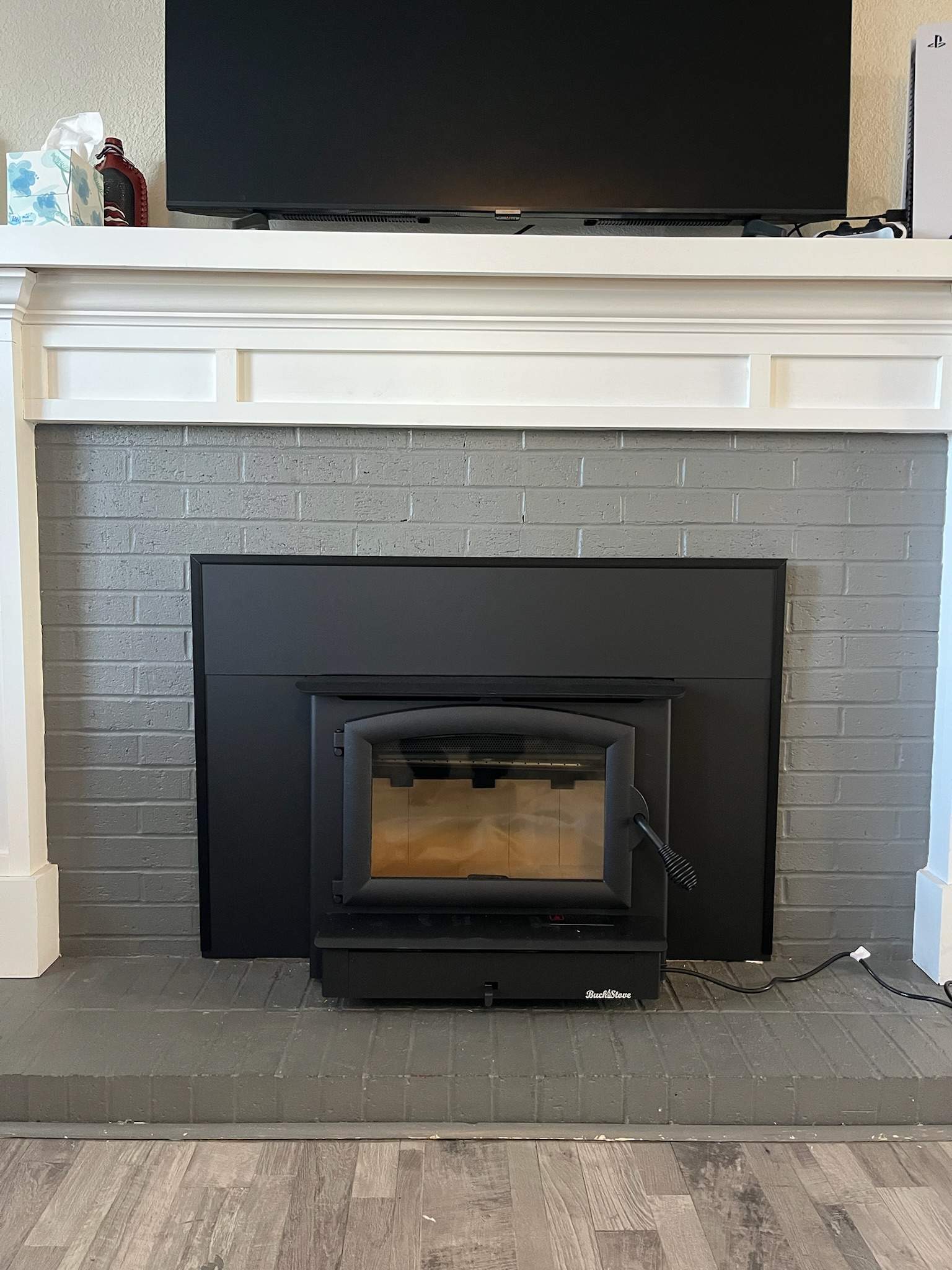 Wood Stove Insert by Premier Chimney and Roofing