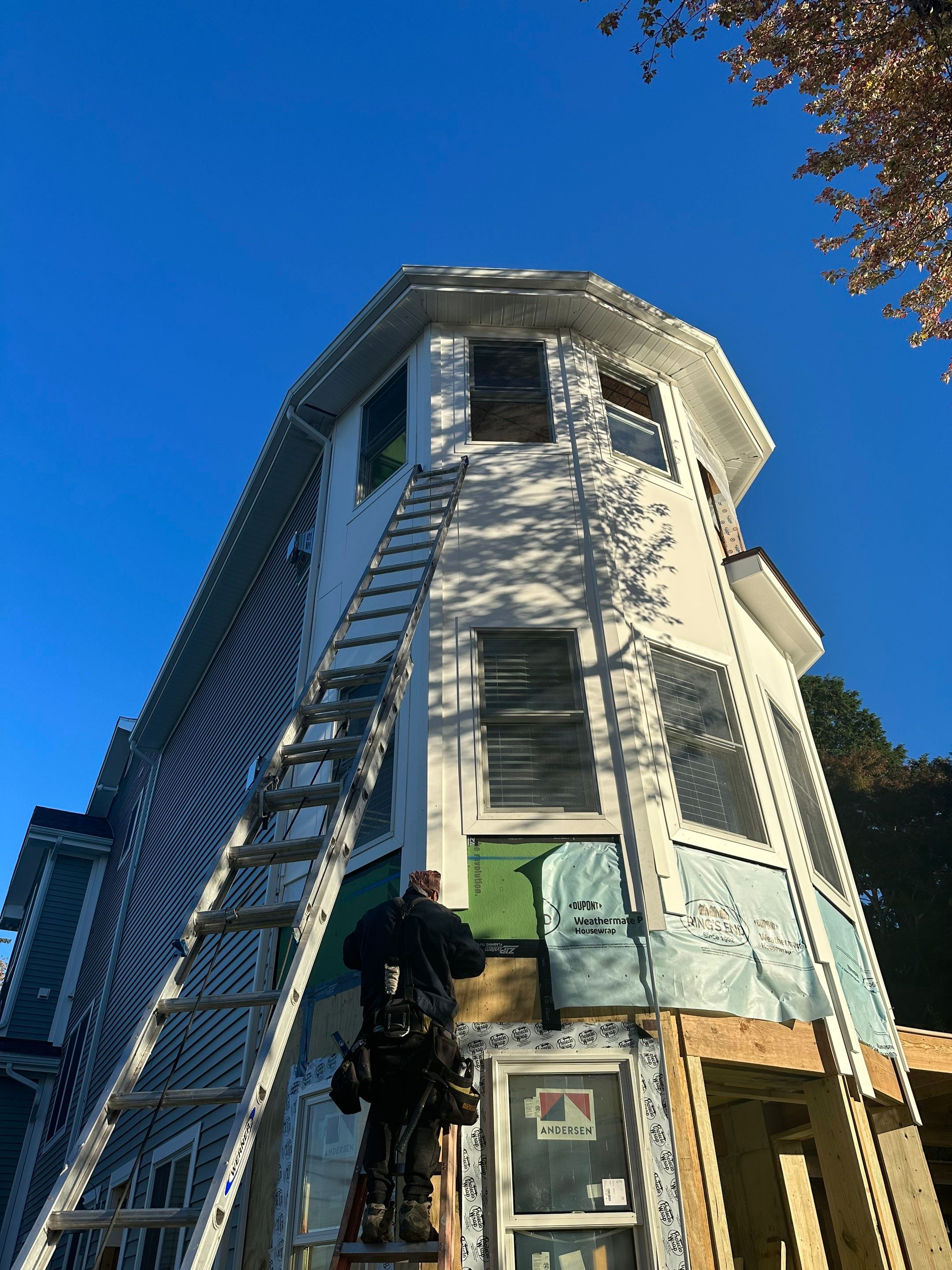 Siding Installation using Certainteed Mainstreet Seagrass by A Plus Exterior
