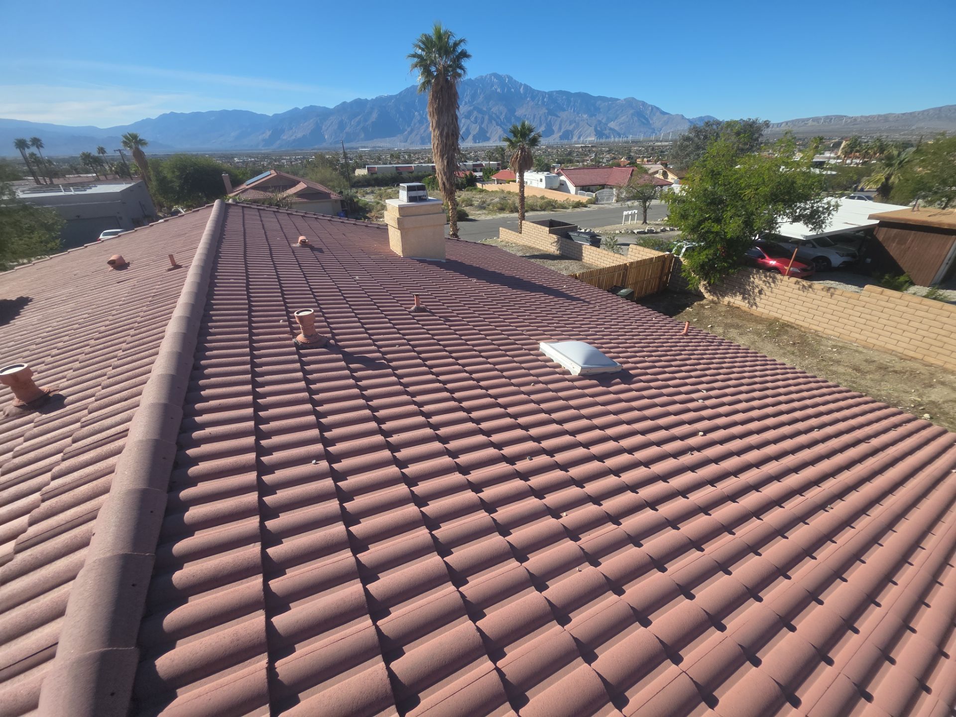 Project in Desert Hot Springs by Desert Roof Concepts
