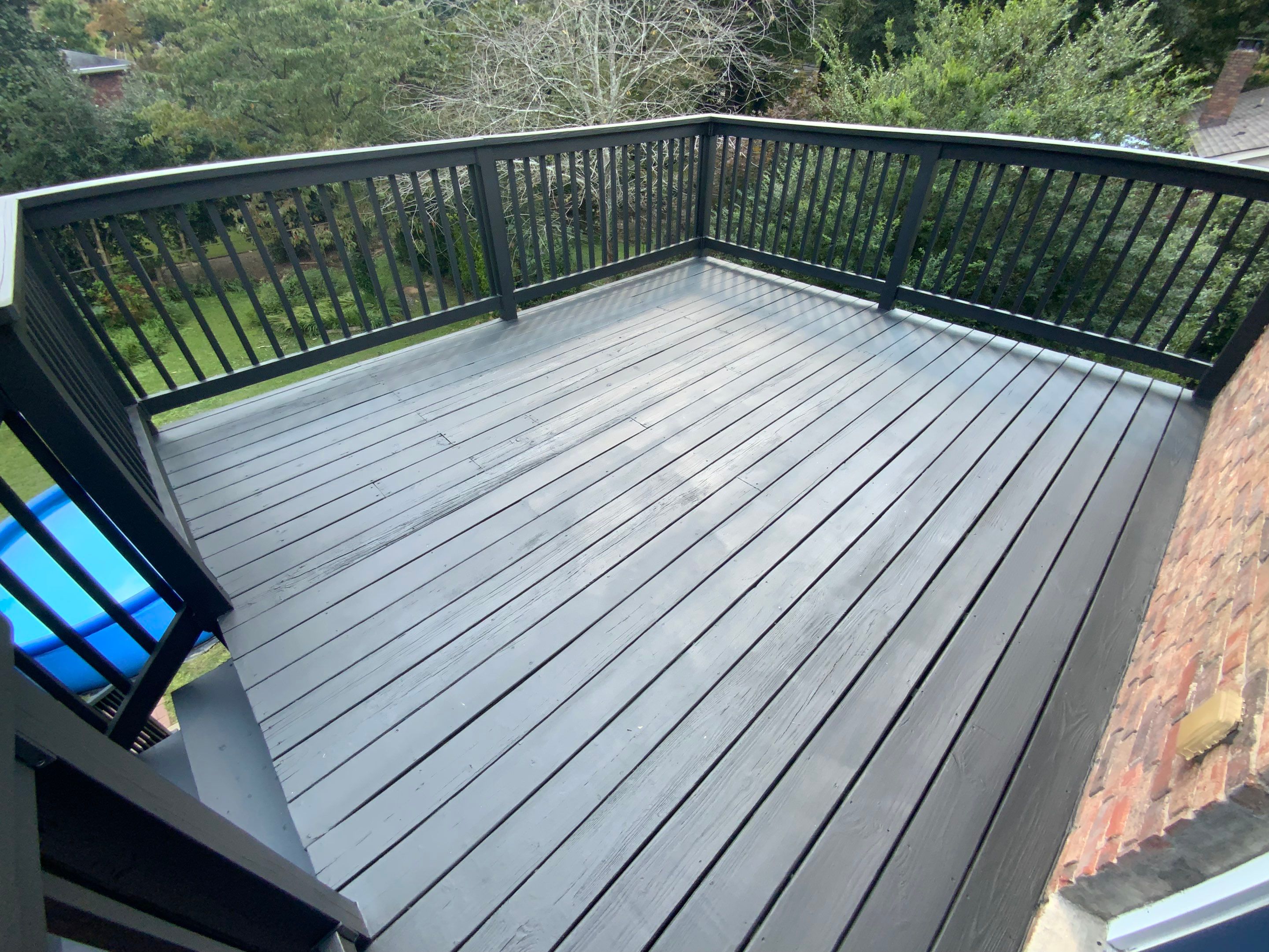 Full Exterior Trim Painting and Multi-Level Deck Staining by Swift Home Renovations