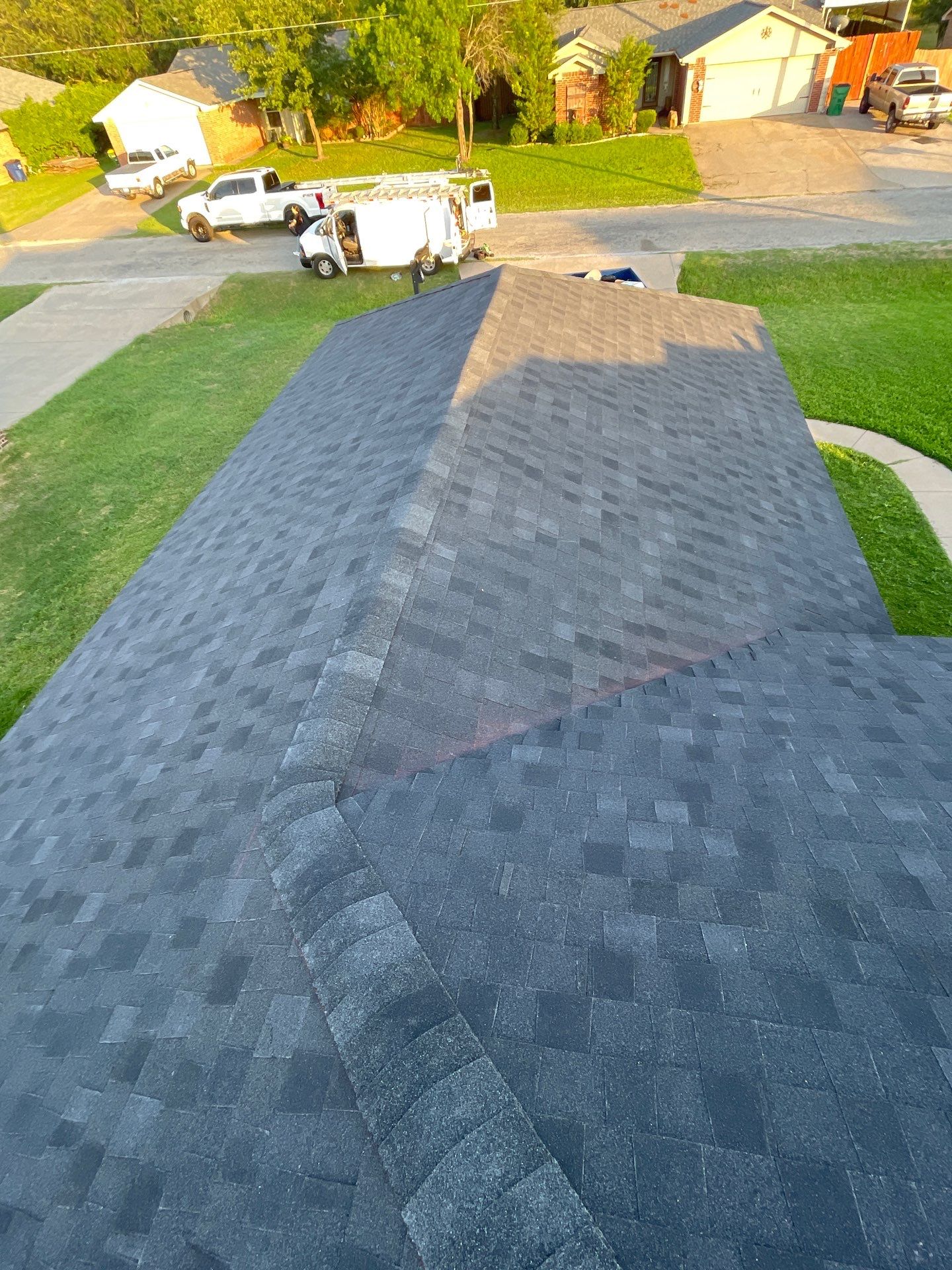 Residential Roofing Installation using ATLAS Pinnacle Pristine Shingles by Harvey Roofing & Construction