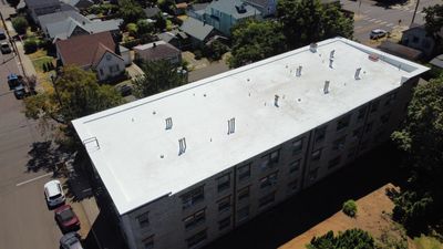Commercial Roofing Installation using TPO