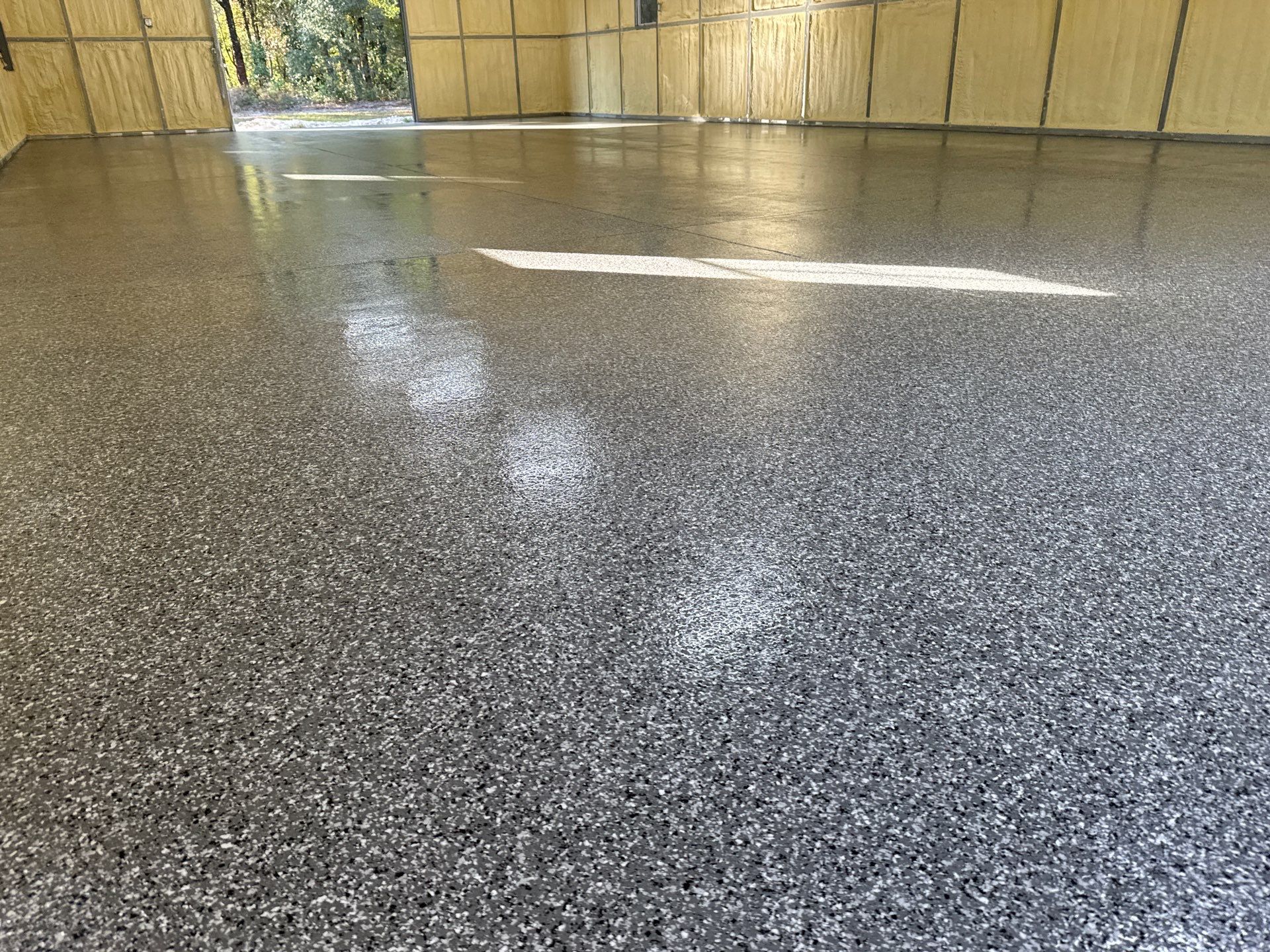 Metal Building/Kennel in Williston, FL in Smoke by Cross Creek Concrete Coatings