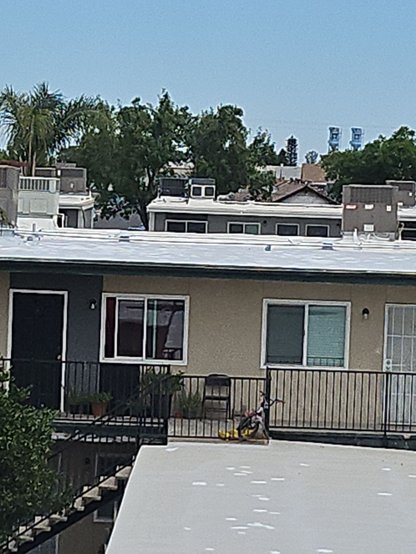 Foam Refurbish using General Coatings acrylic coatings and spray foam by Straight Edge Roofing Inc