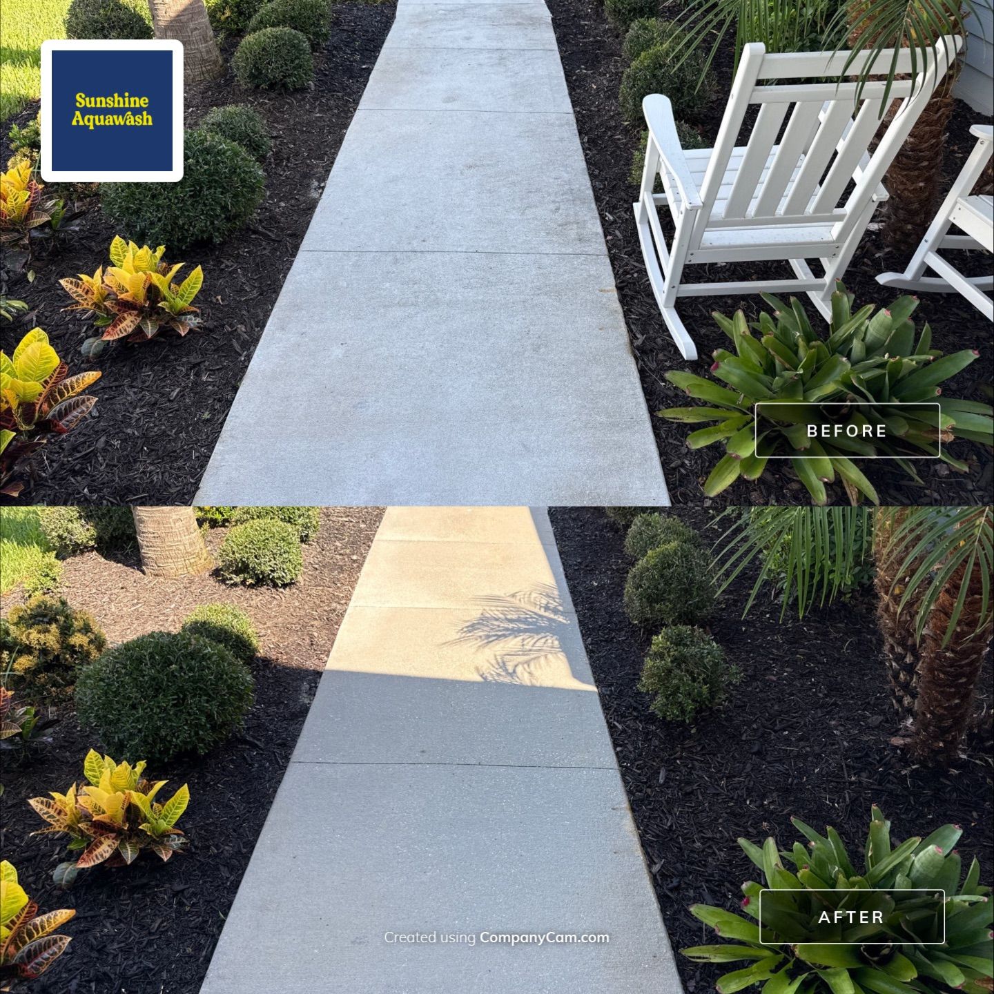 Concrete Driveway & Sidewalk Cleaning — Canoe Creek Community, Parrish, FL by Sunshine AquaWash