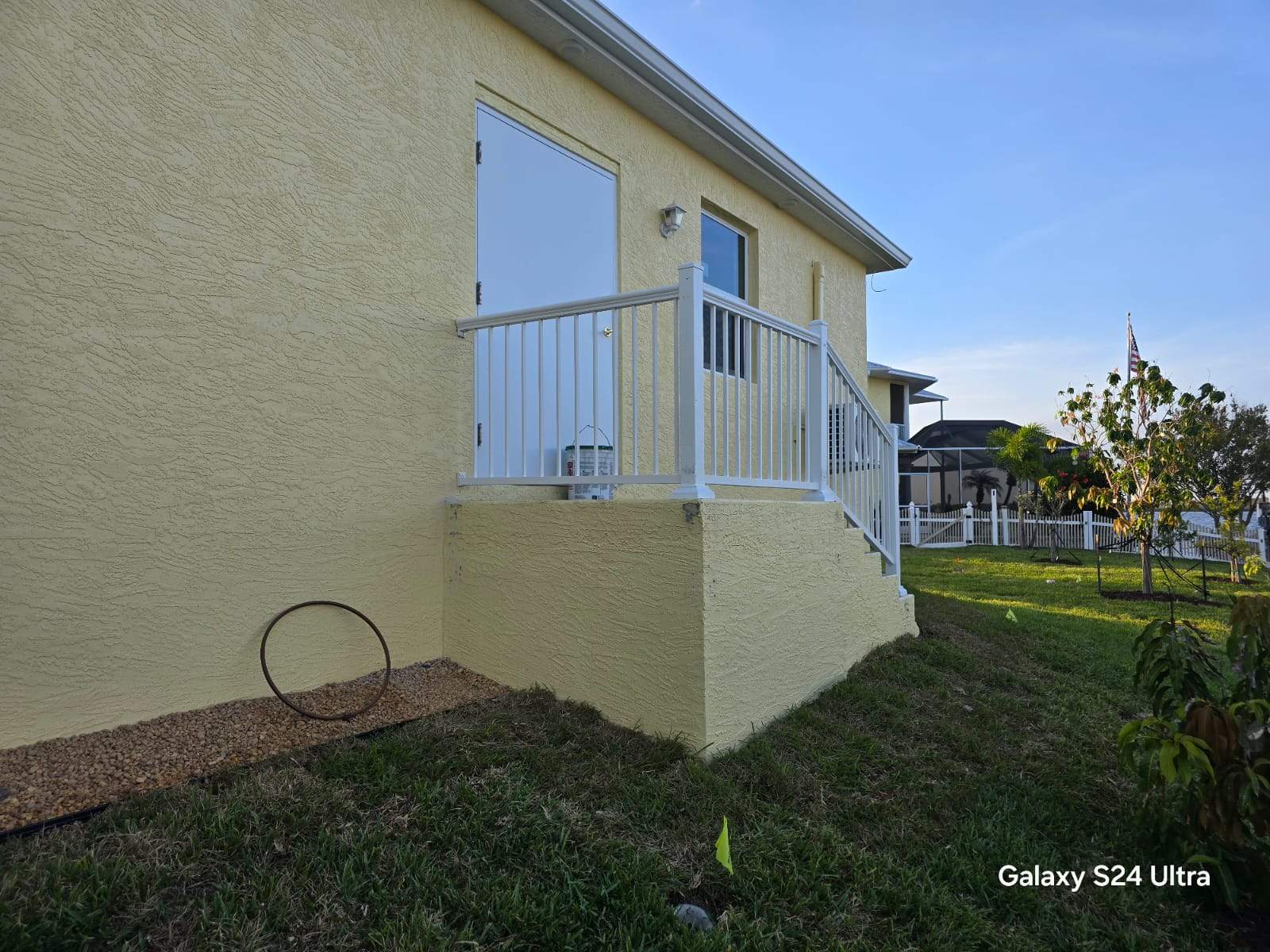 Vinyl Privacy Fence and Porch Railing Installation in Port Charlotte by True Fence LLC