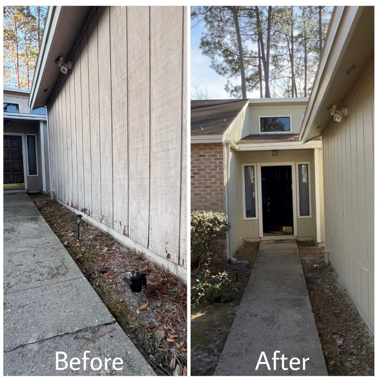 Exterior Wood Repair and Painting in Mandarin Jacksonville FL 32257 by A New Leaf Painting, LLC