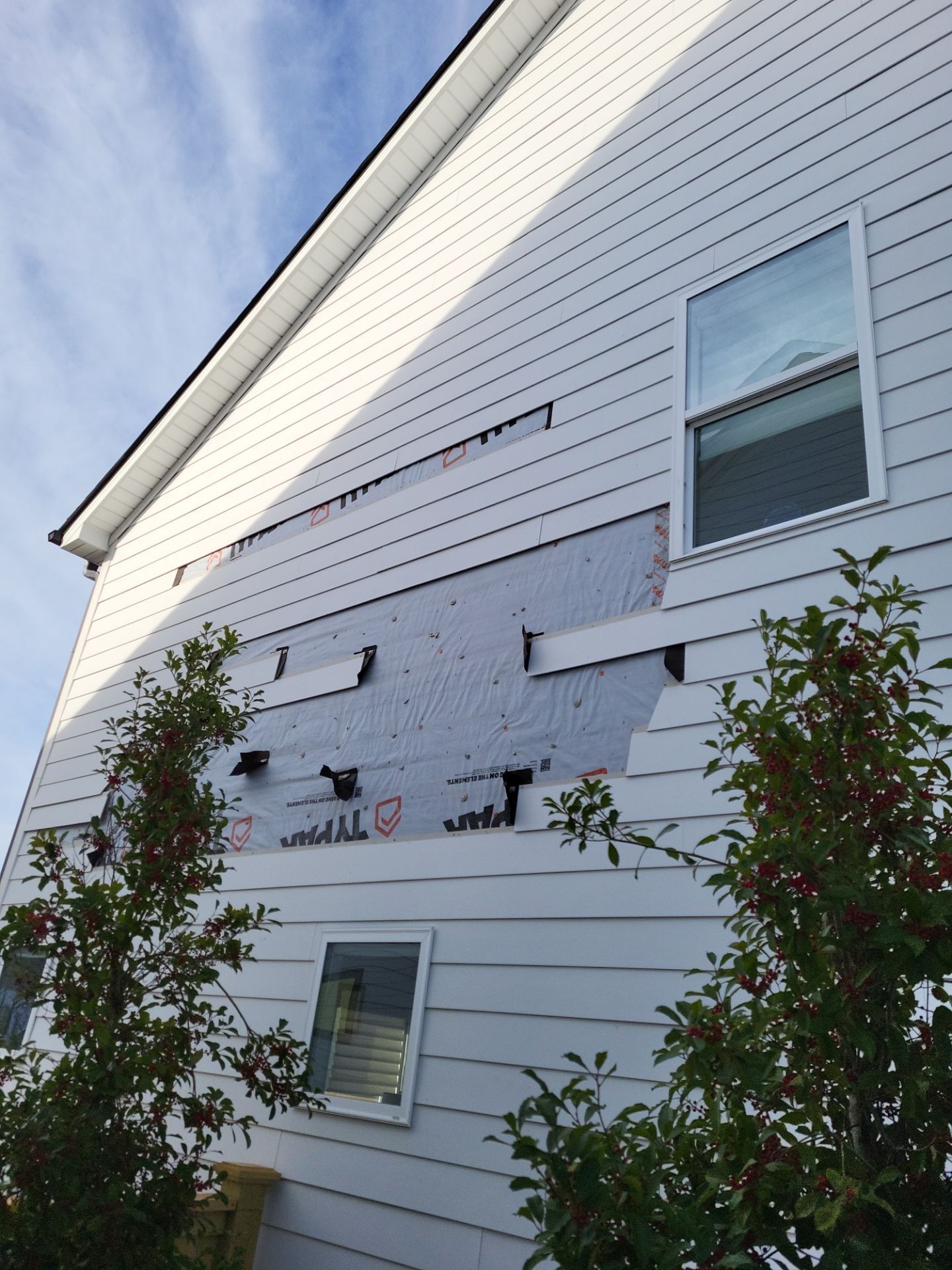Insurance Workscope Hardie Board Repair using James Hardie HZ10 Plank Smooth  by RGR Construction and Roofing, LLC