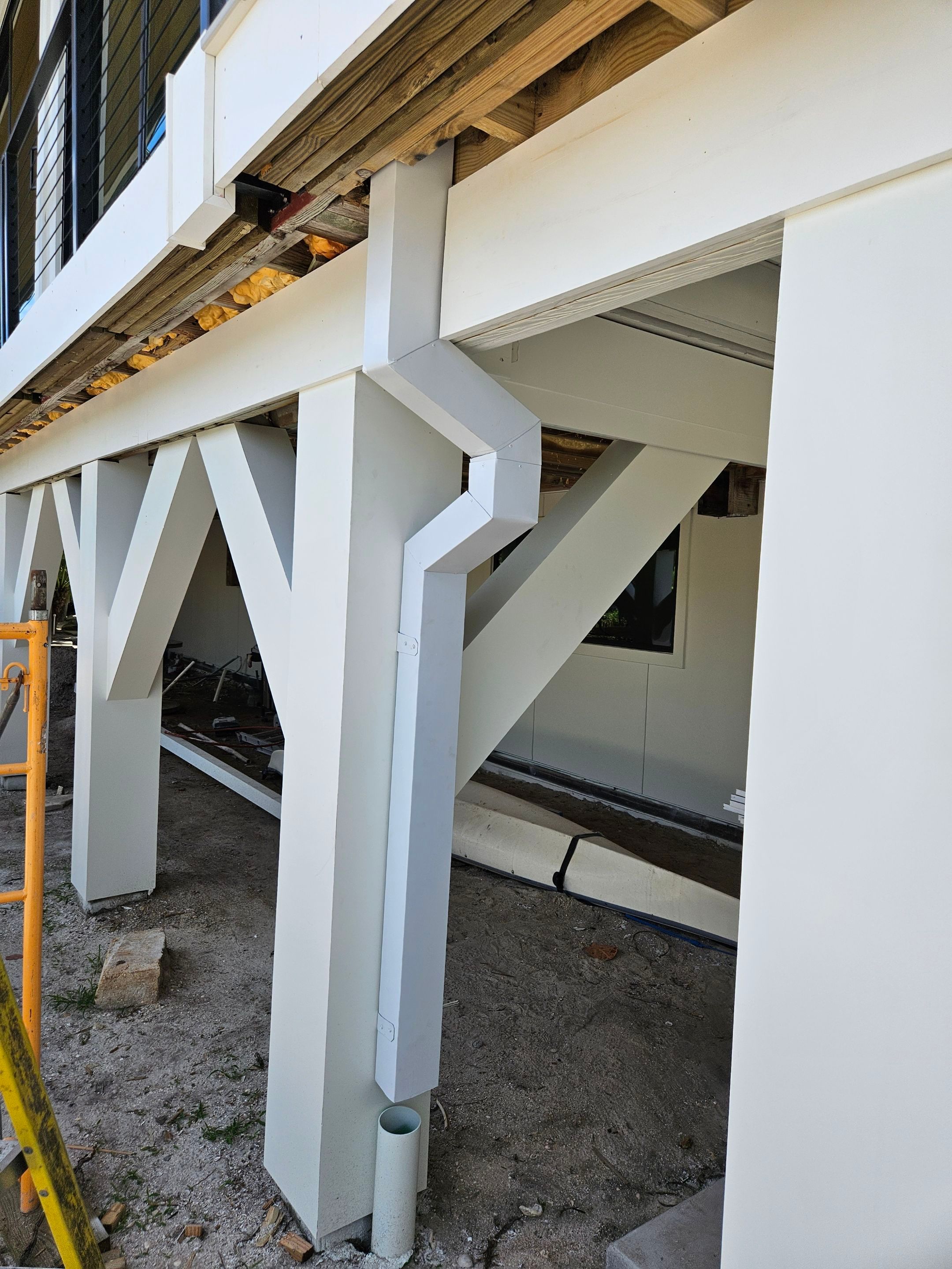 7-Inch Smooth Box Seamless Gutters using Seamless Gutters and Metal Fascia in Sanibel FL by Gutter Professors