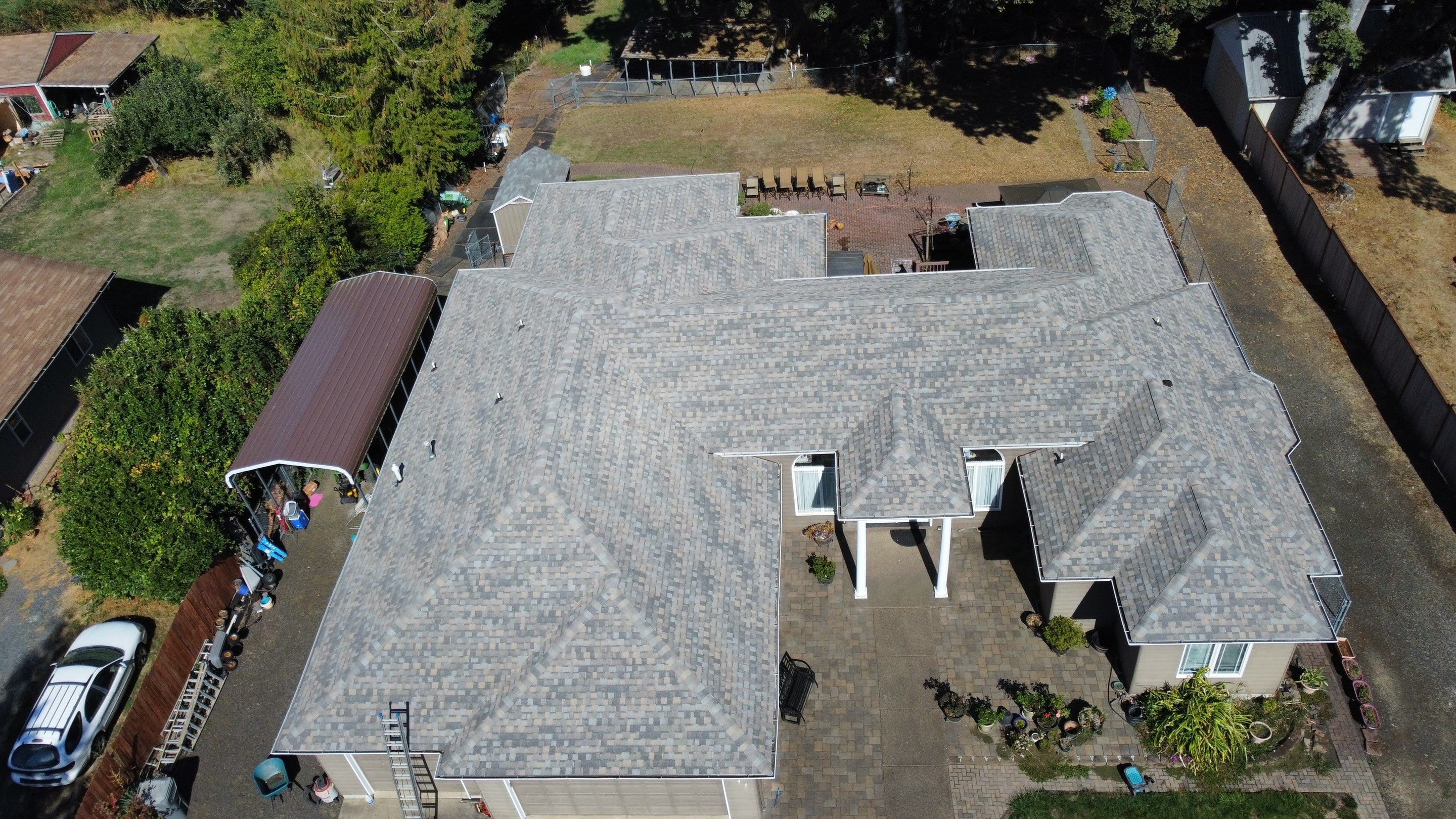 Residential Roofing Installation using IKO Dynasty (Color: Biscayne) by Orezona Building & Roofing Company, Inc.