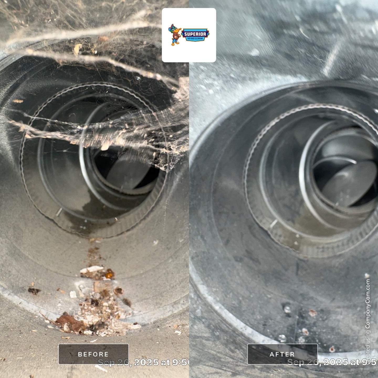 Air Duct Cleaning With a Vacuum Truck in Grove City, PA by Superior Air Duct Cleaning