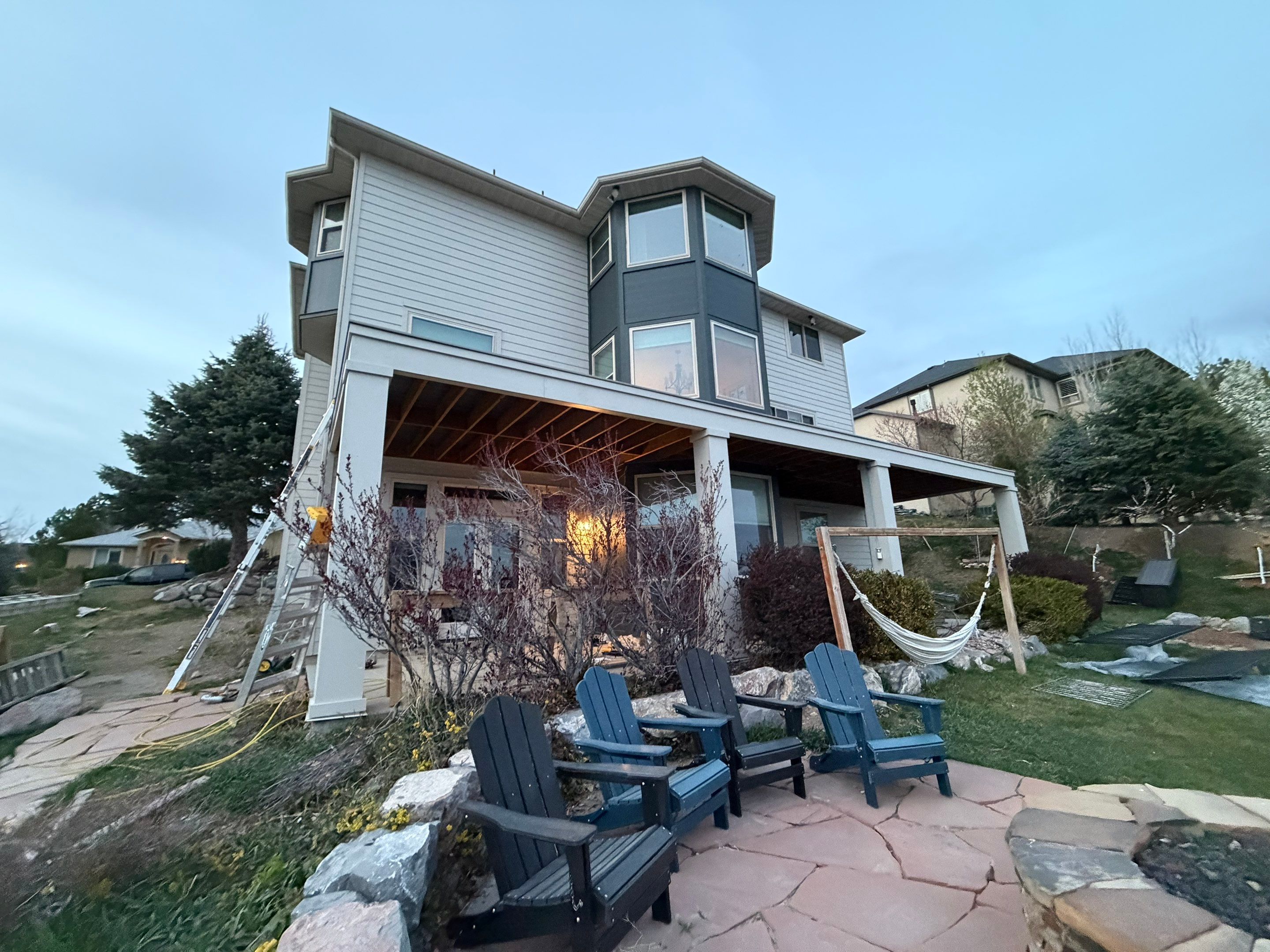 Draper | Master Stucco Conversion | Cobblestone, Iron Gray & Woodtone by Ideal Siding Utah
