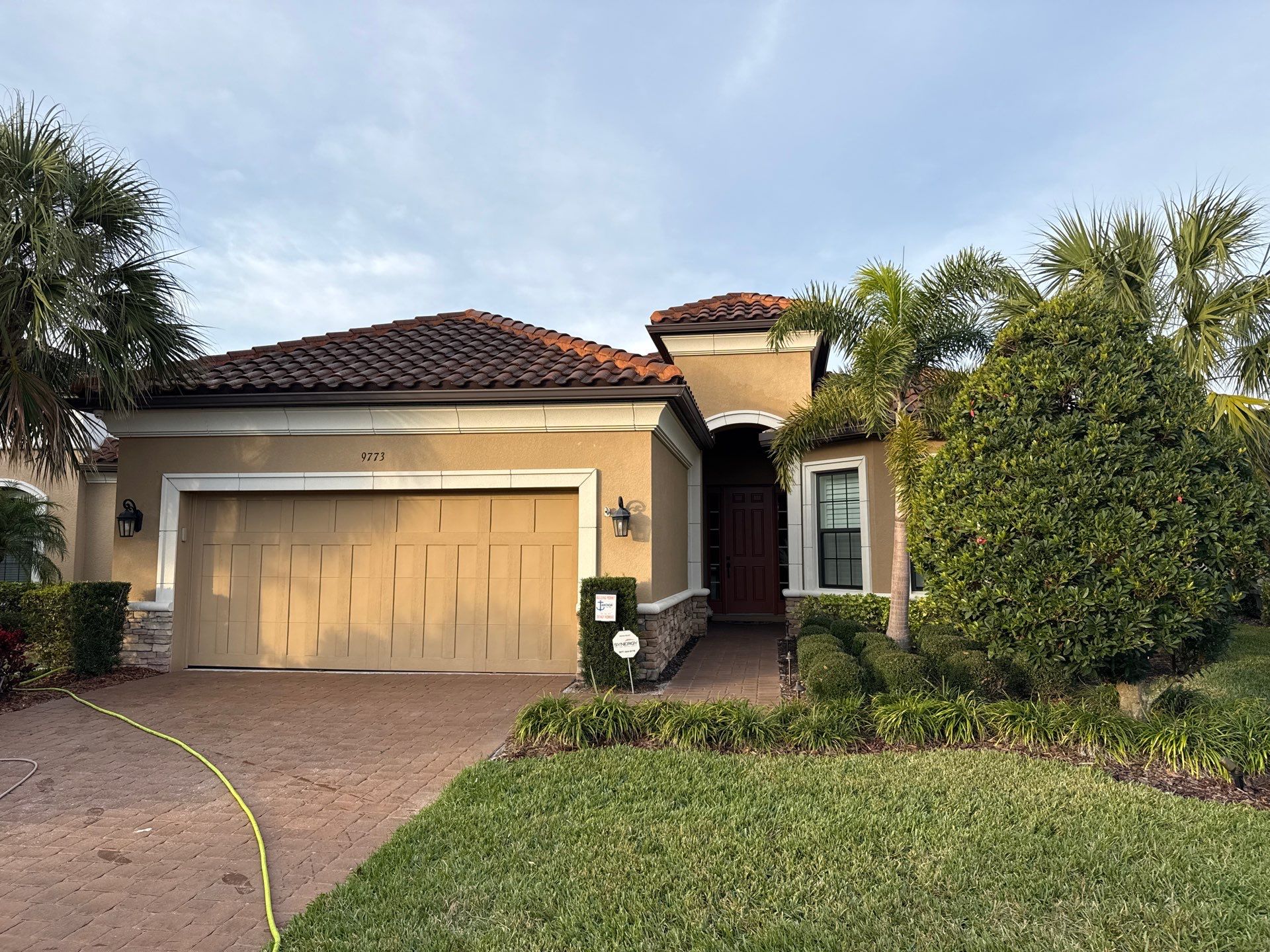 Tile Roof Cleaning (No Walking on Roof) – Artisan Lakes, Palmetto, FL by Sunshine AquaWash