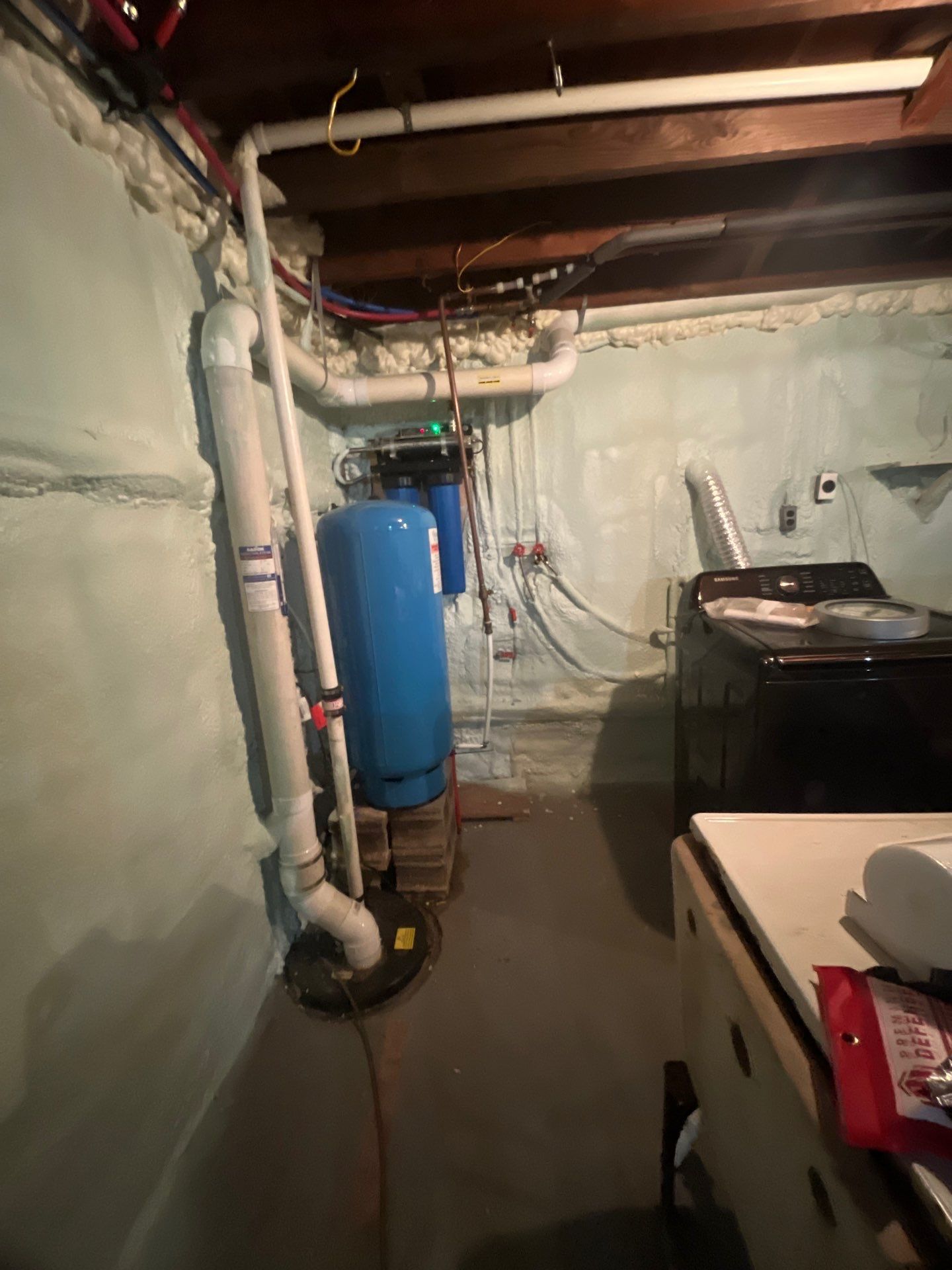 Attic Insulation using open cell spray foam by NYS Foam & Energy