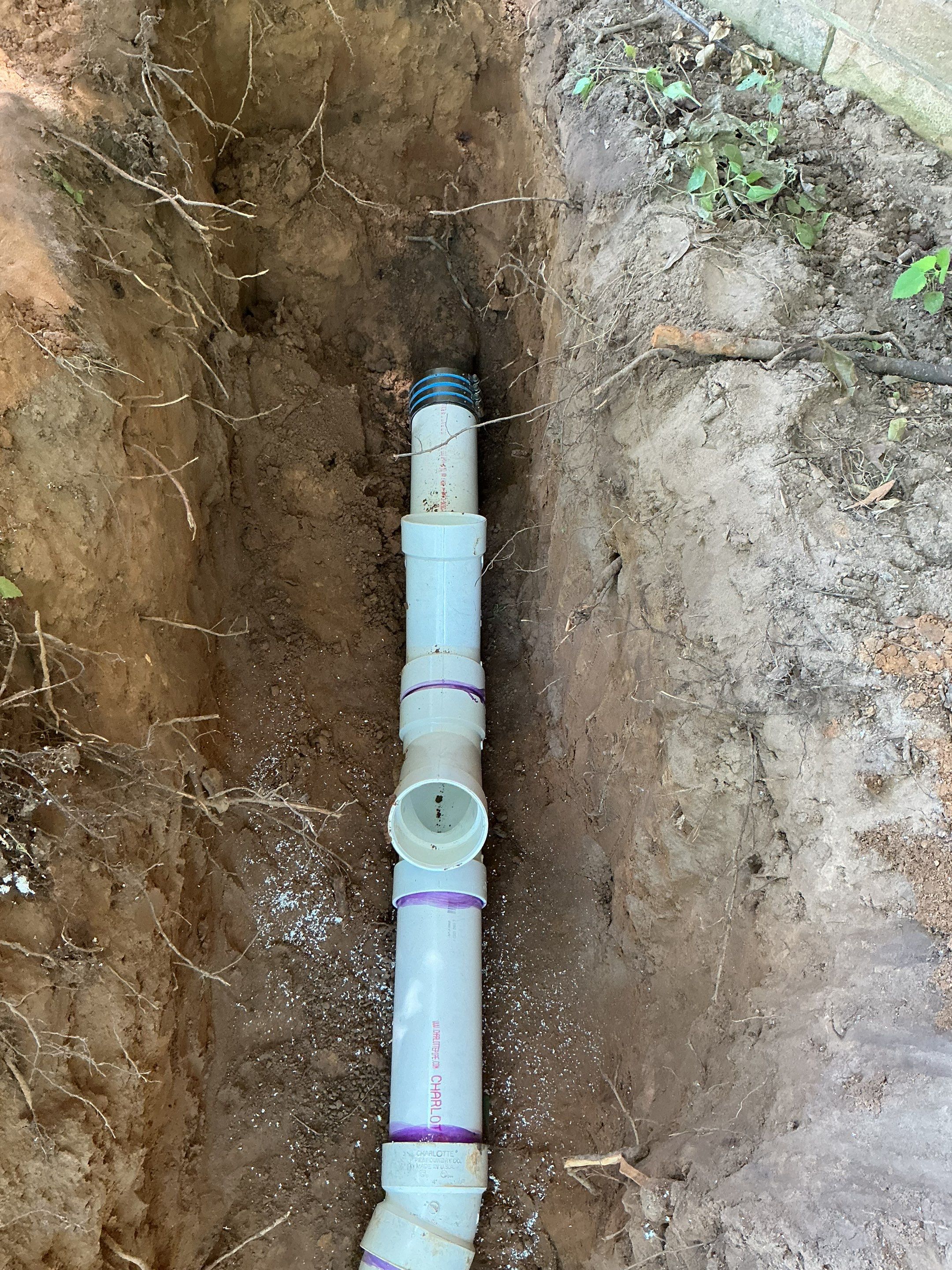 Drain Repipe Project in Mt Vernon by Rub-A-Dub Plumbing