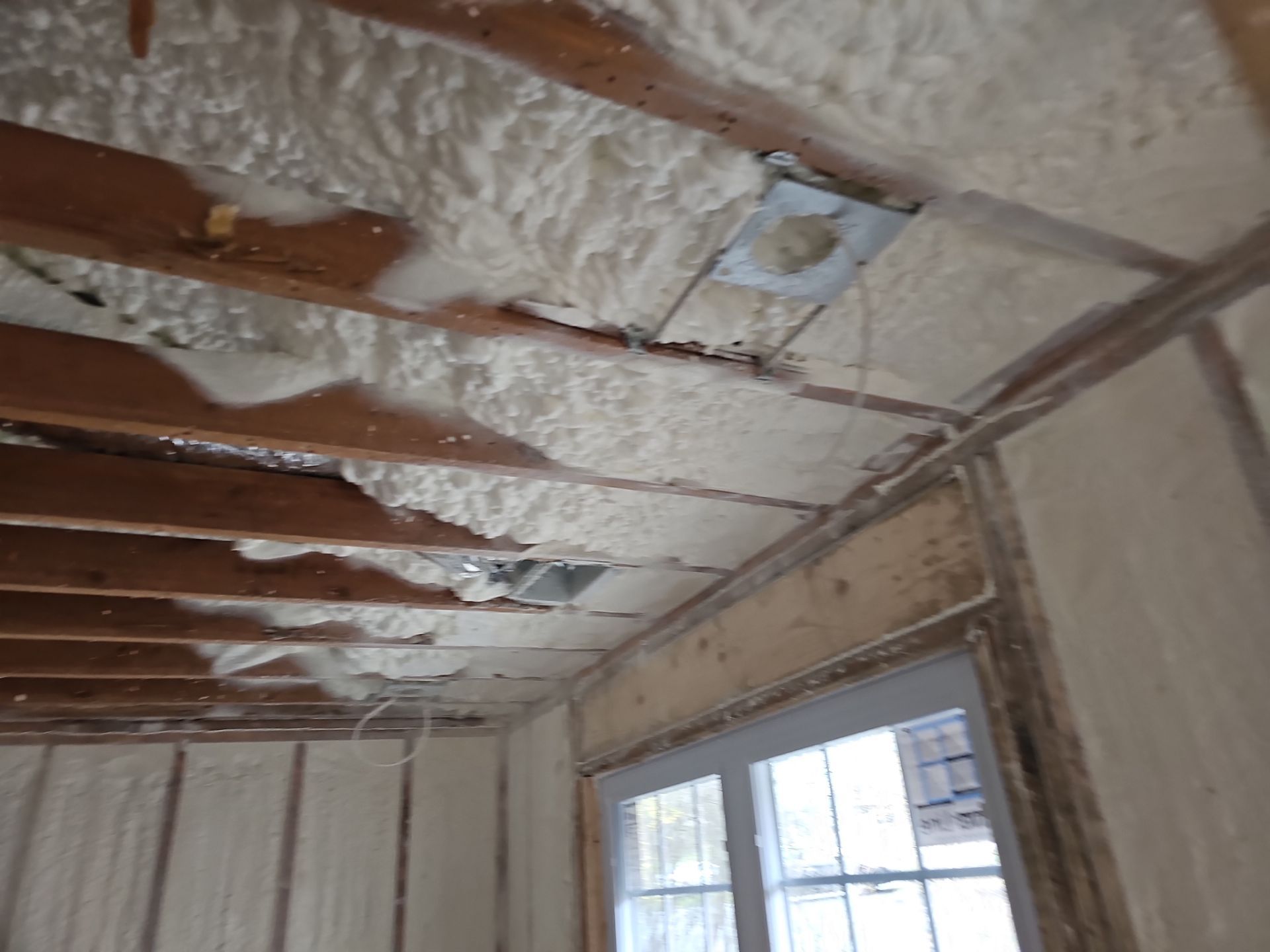 Basement Exterior Walls using Closed Cell Spray Foam by NYS Foam & Energy