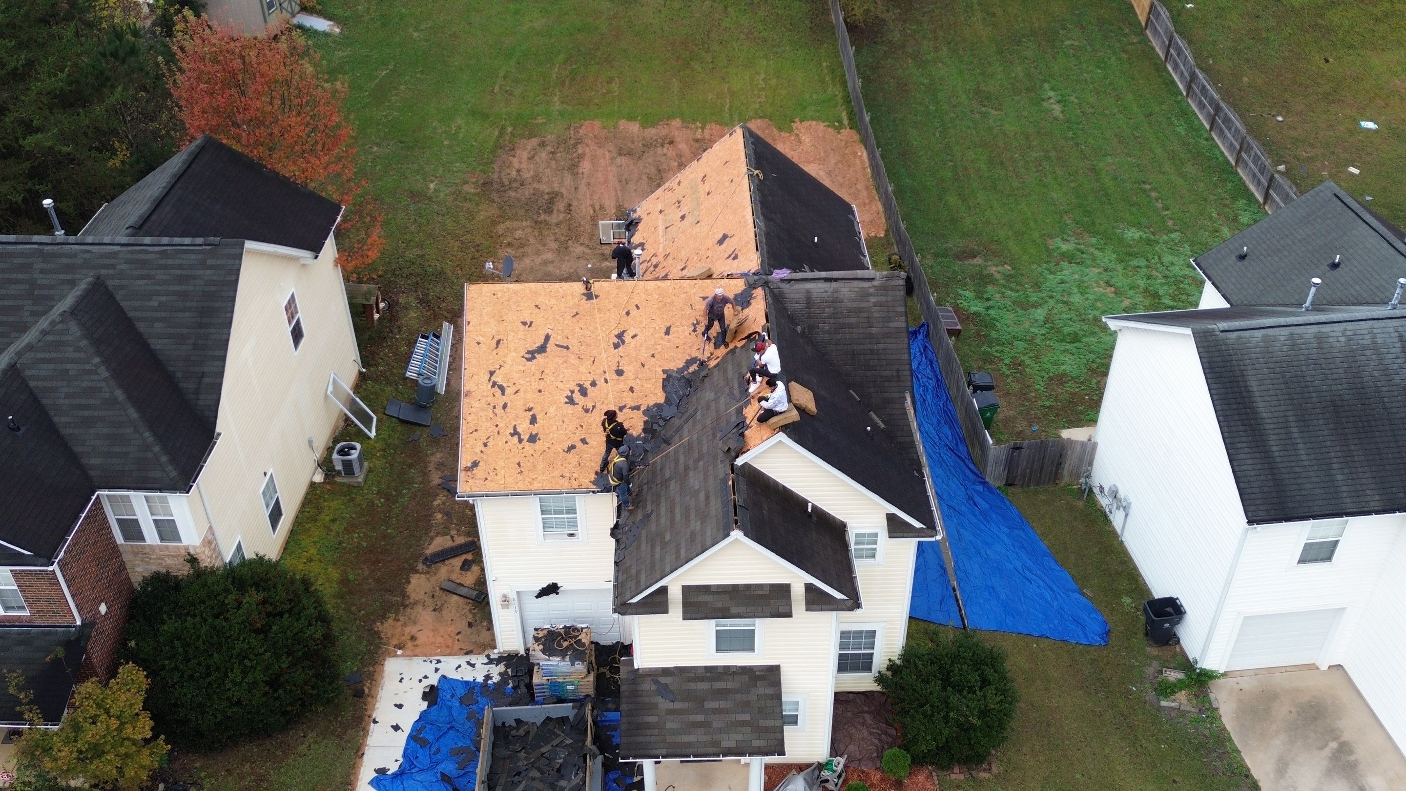 Roof replacement by wind damage by Just Brilliant Restoration JBR