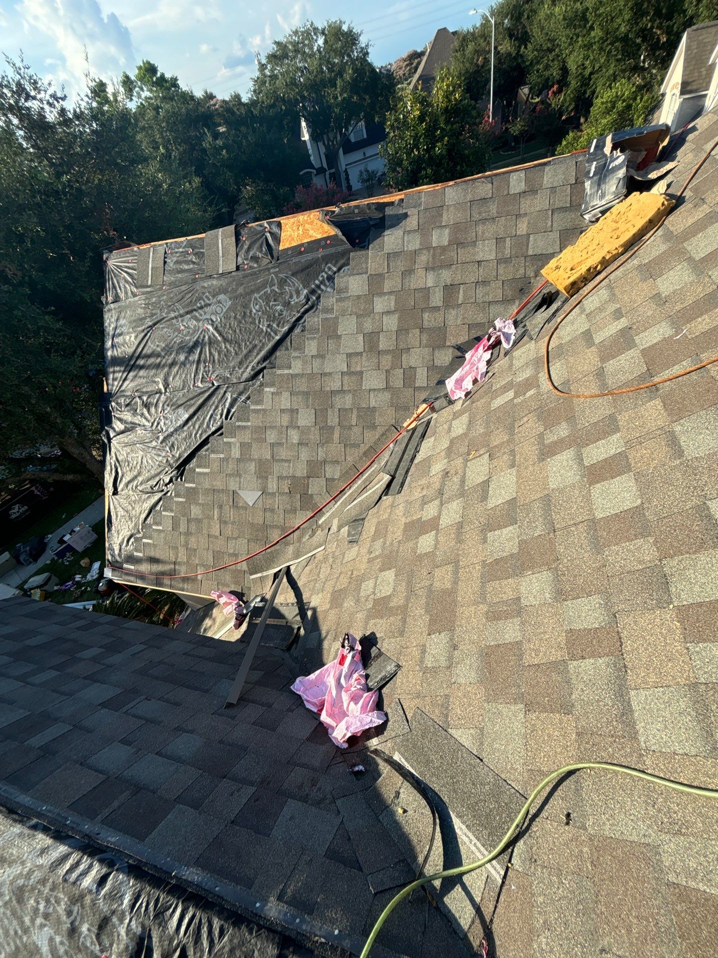 Residential Roofing Installation using Owen's Corning Duration (Lifetime) Shingles by Roof Repair Company