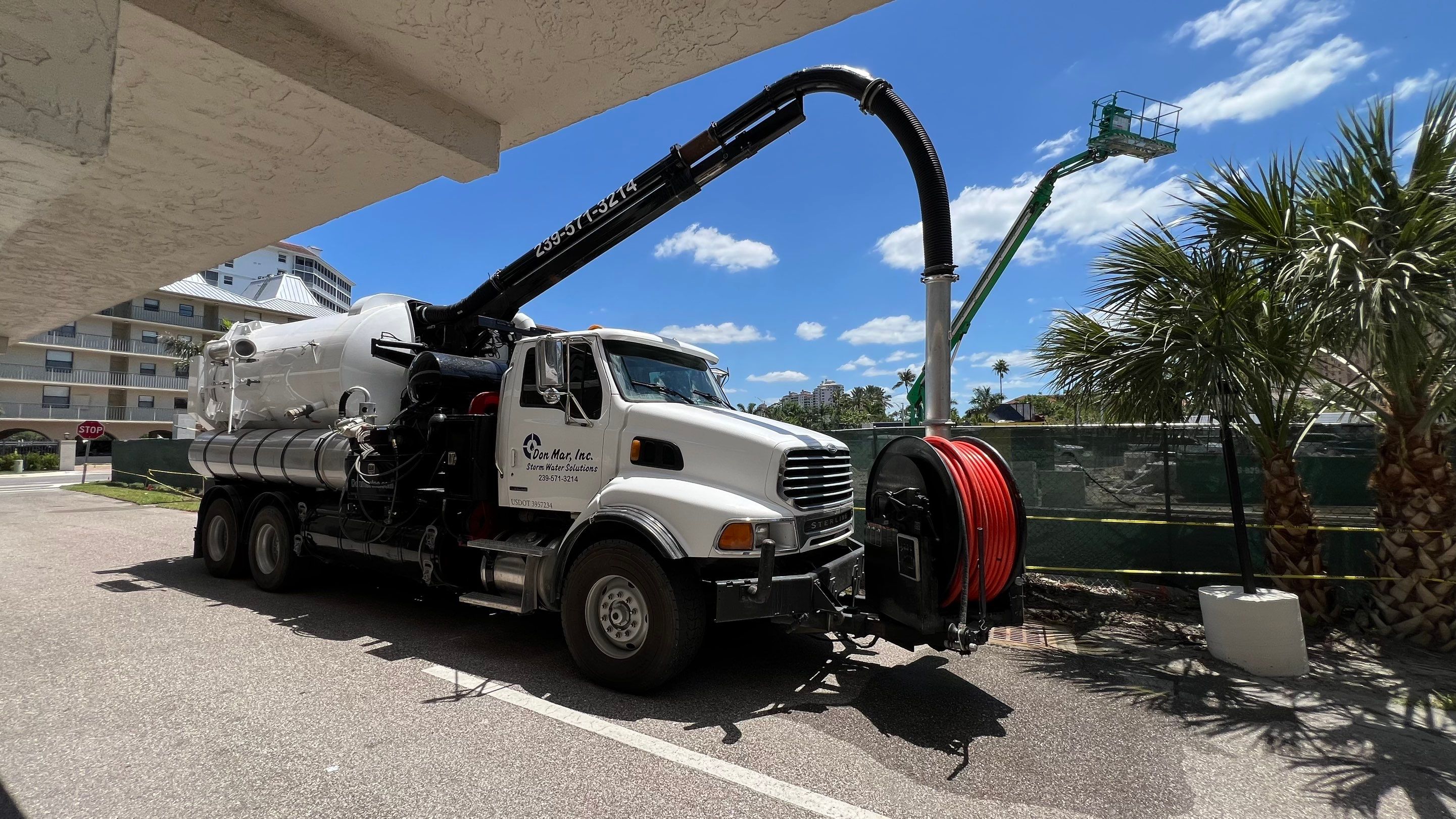 Naples Condo Catch Basin Cleaning by APS Power & Water