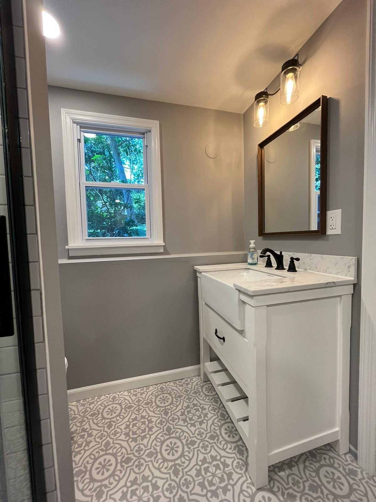 Bathroom Remodel using Tile by Home Concepts Construction
