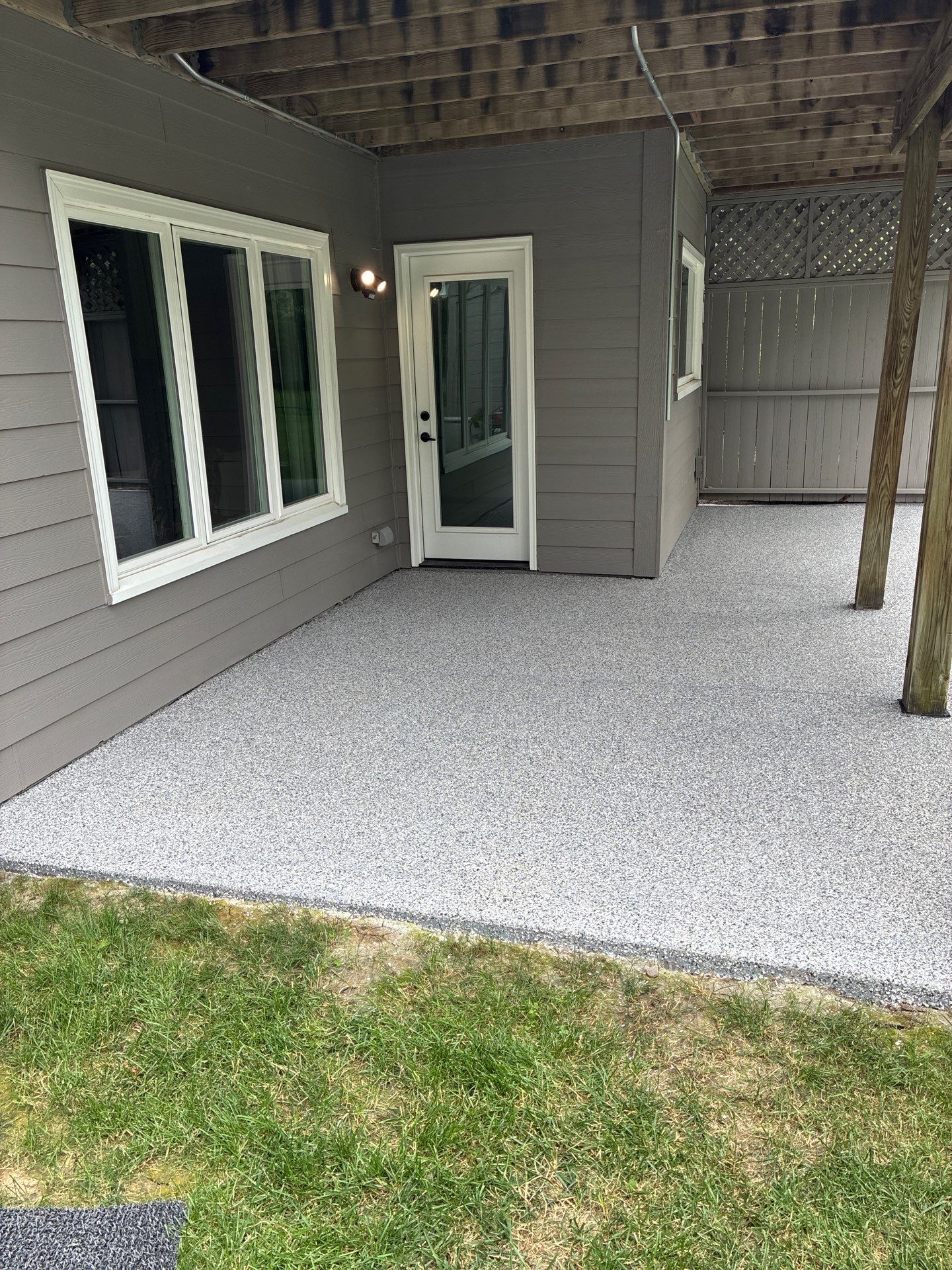 Patio Concrete Coating for West Des Moines Patio and Landing by Revival Concrete Coatings
