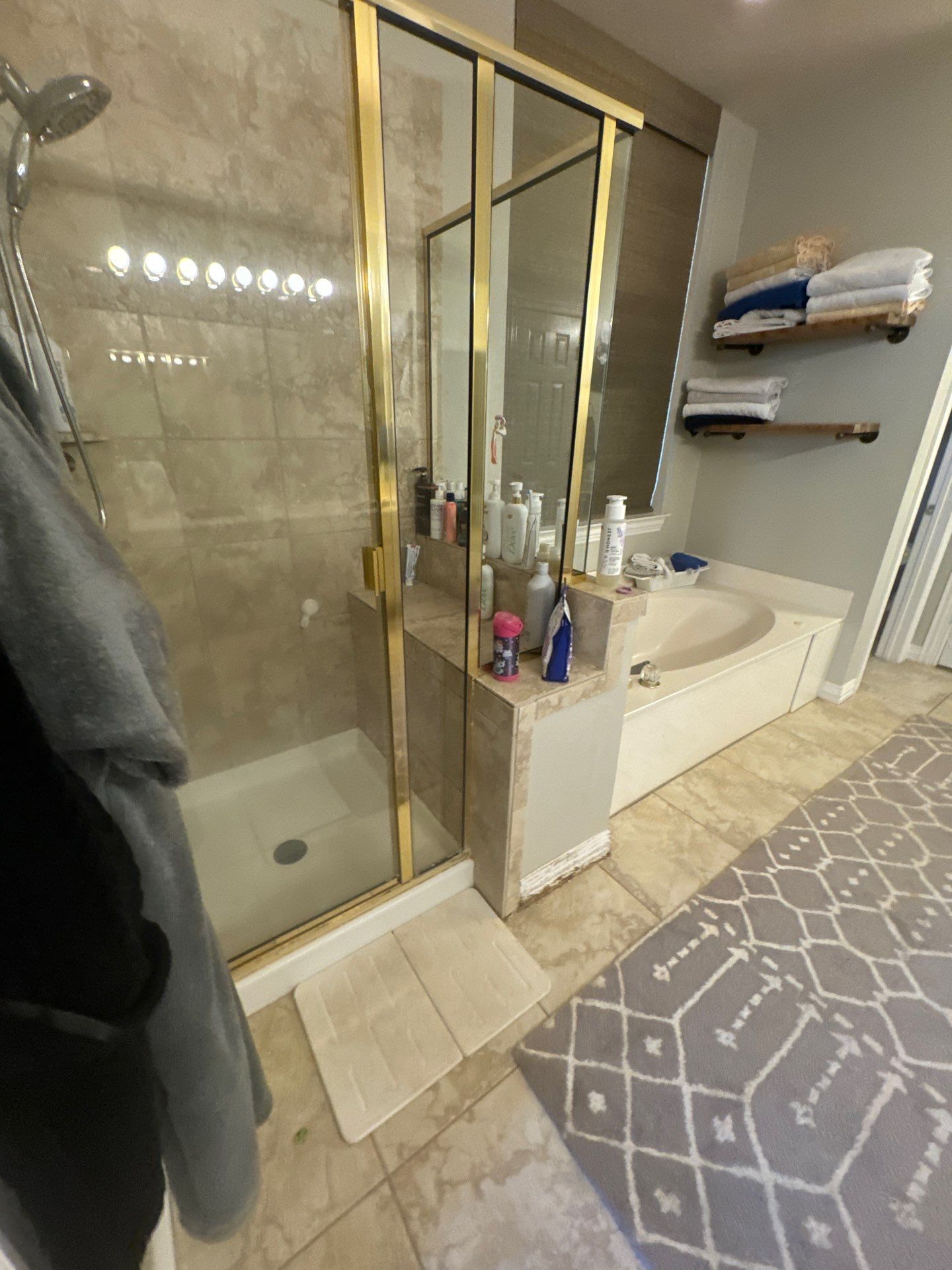Flower Mound Master Bath Reno by Fine Line Flooring Inc.