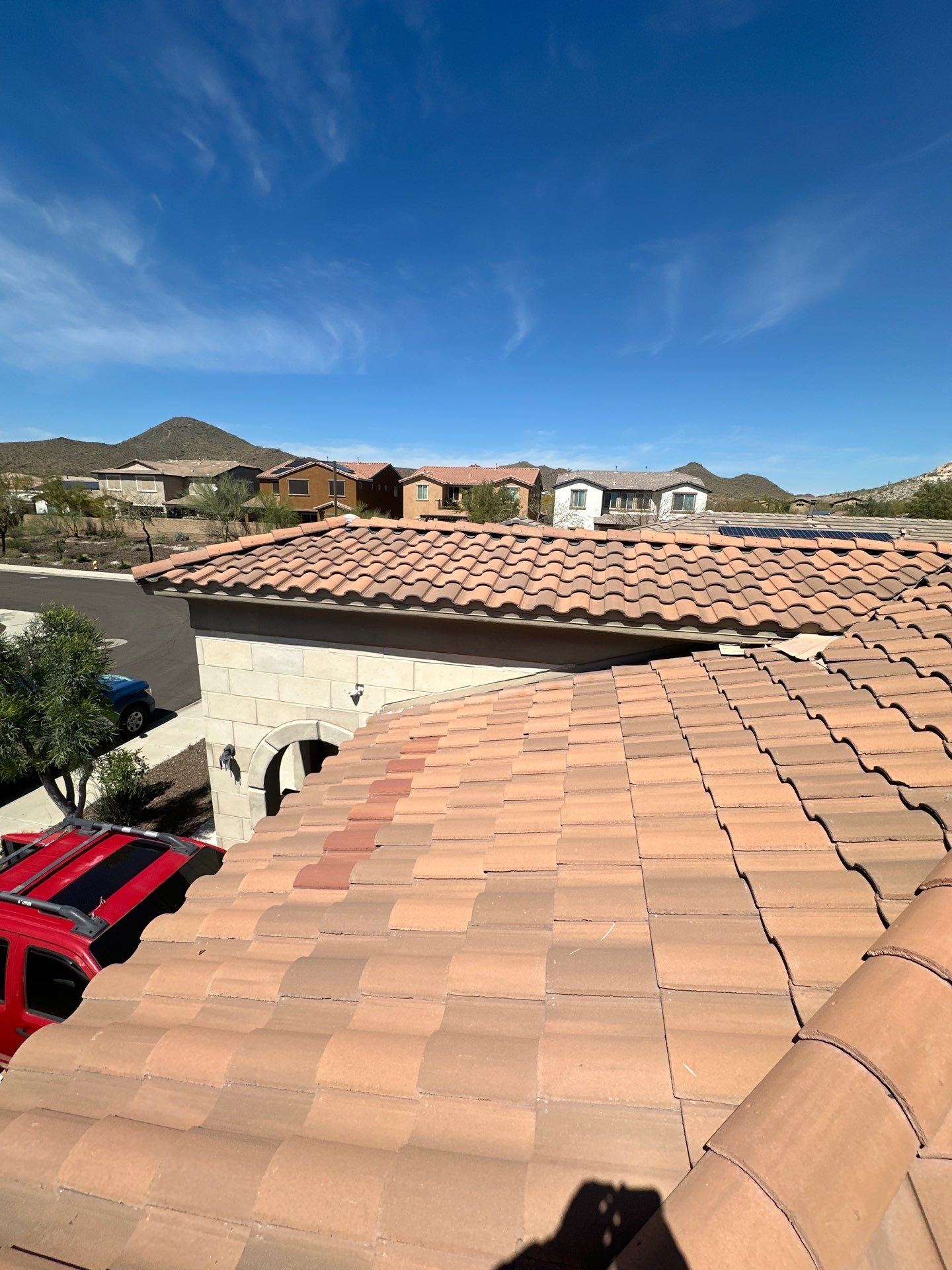 Terracotta Concrete Tile by Reimagine Roofing