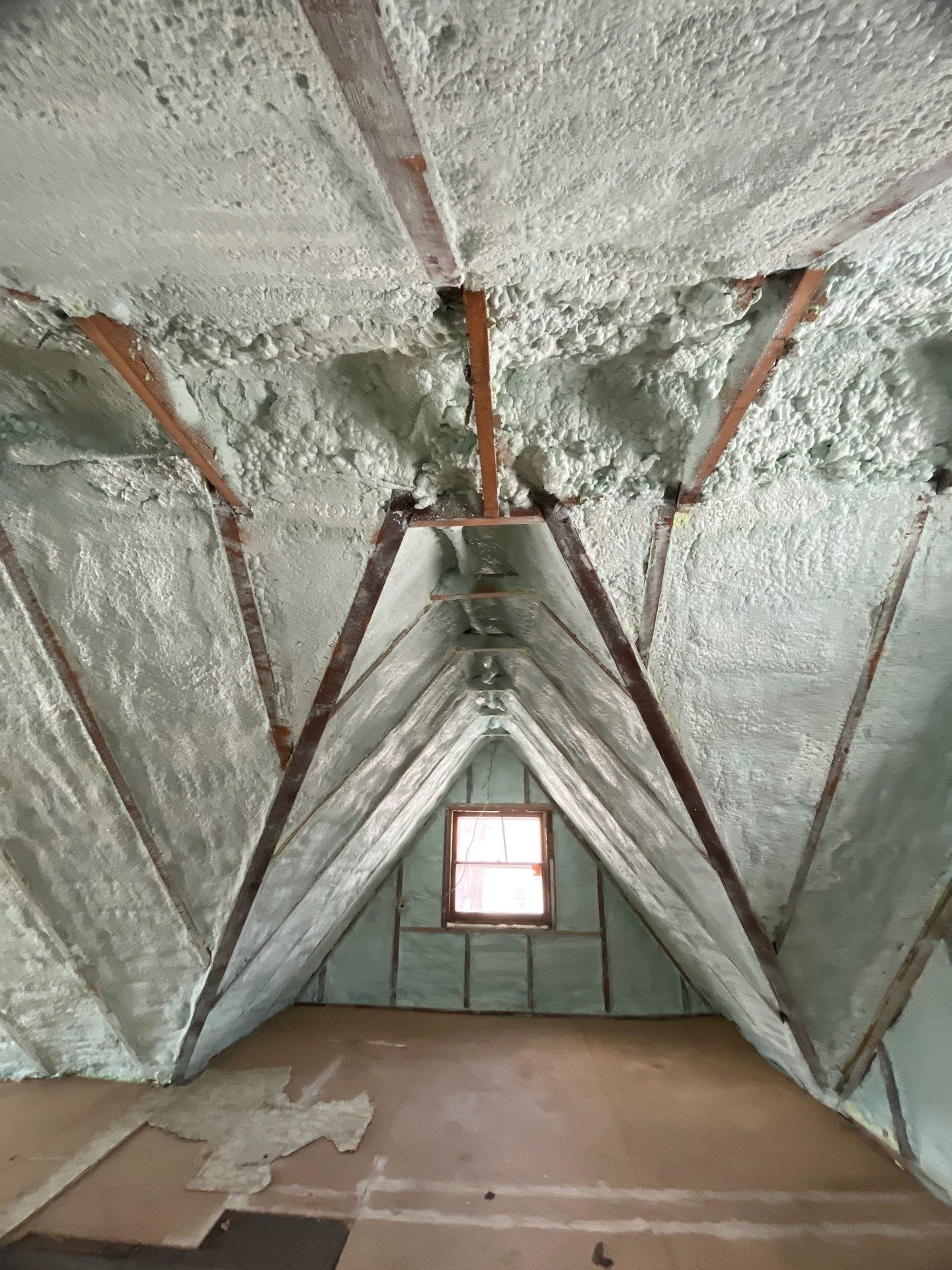 Attic Insulation using Closed Cell Spray Foam by NYS Foam & Energy