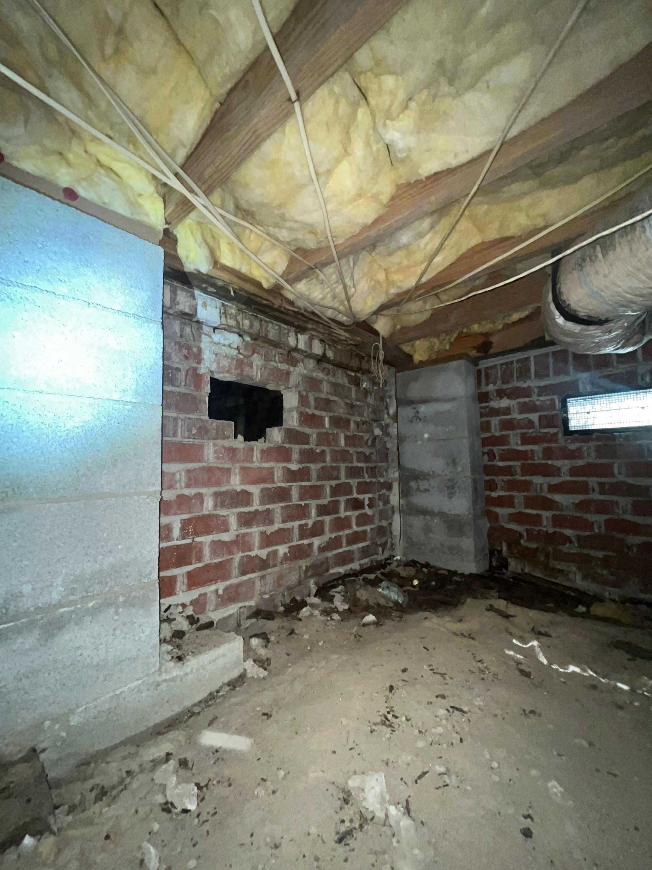 Dehumidifier and Moisture Barrier install with Structural repairs. by Impact Crawlspace