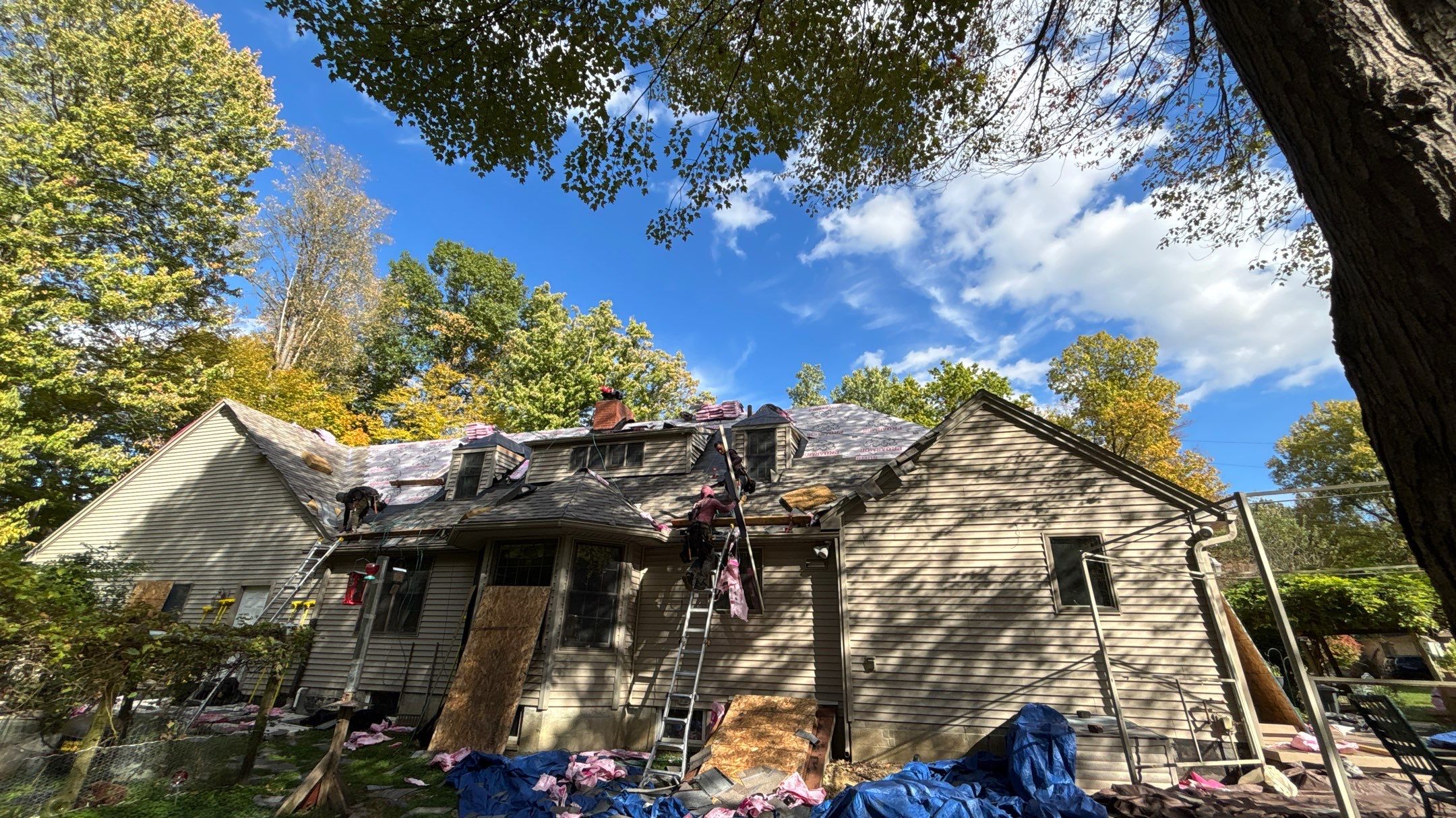Roof Replacement using Owens Corning Driftwood by 180 Contractors