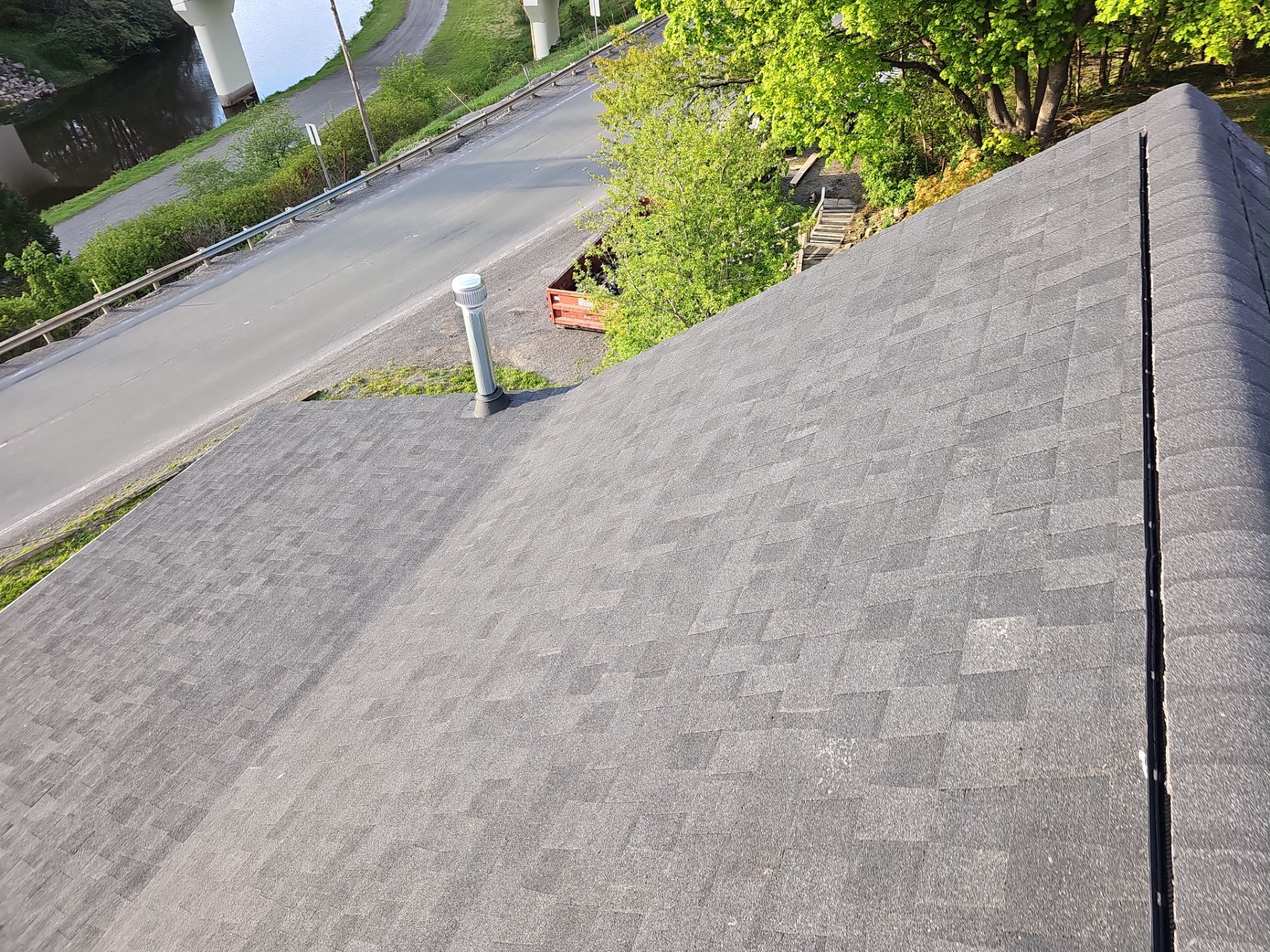 Roof Replacement Landmark PRO Charcoal Black by Winchester Roofing