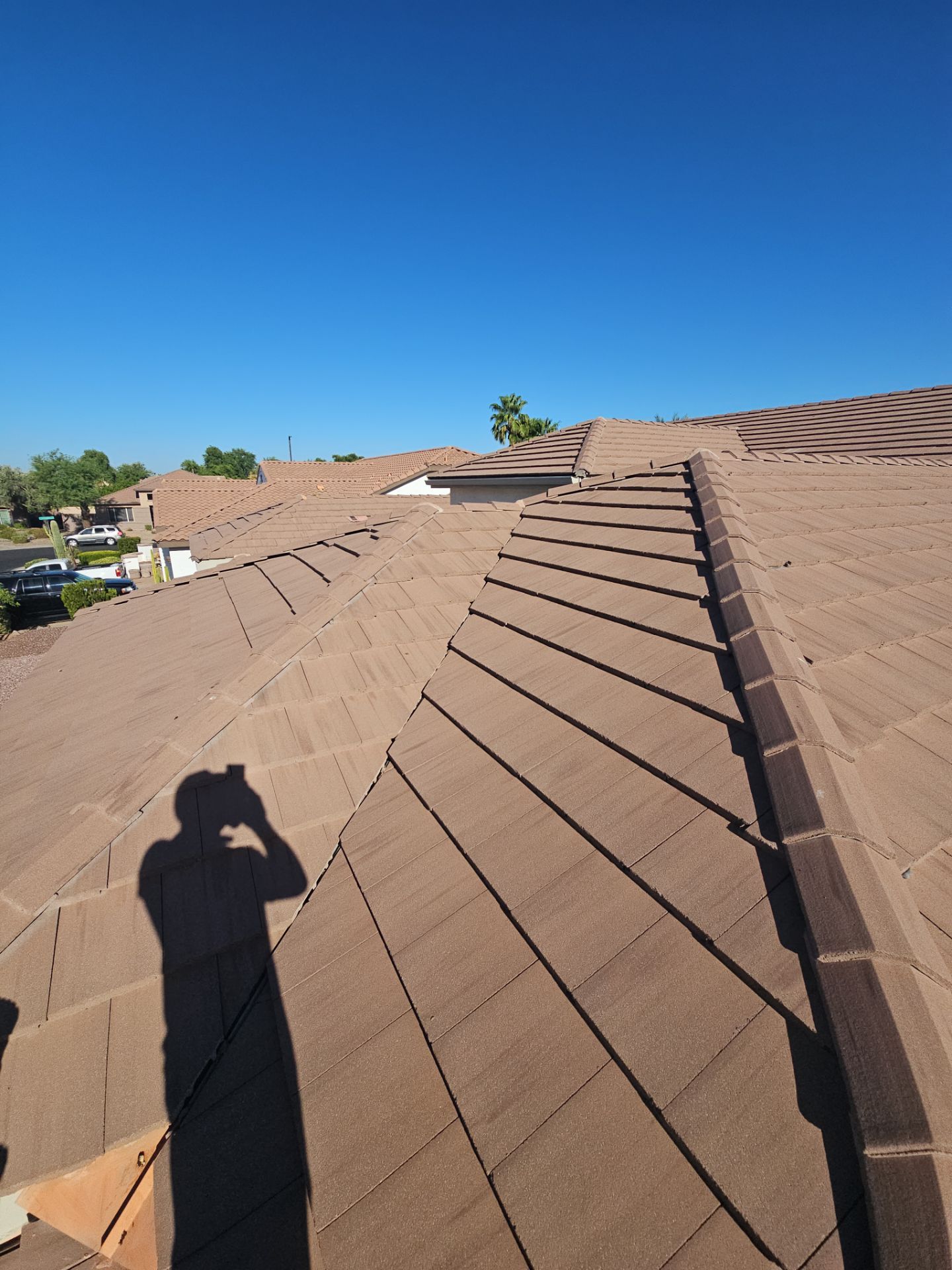 Residential Roofing Installation using Concrete Tile by Weather-Tite Exteriors LLC