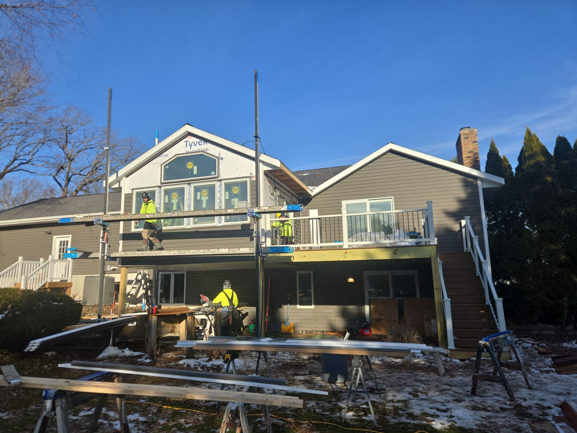 Custom Addition & Exterior Renovation in Rockford by Cutting Edge Homes