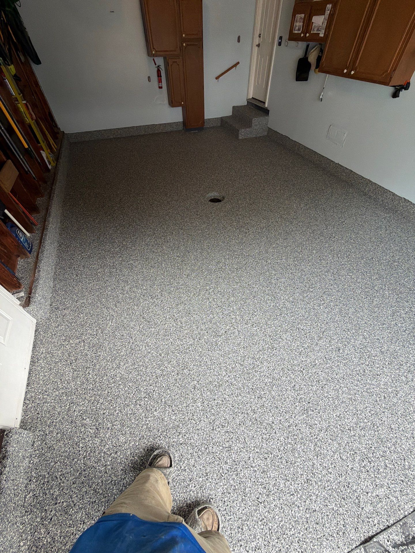 Basalt Epoxy Flake Floor Coating for Muskegon Residential Garage by Gordon Painting